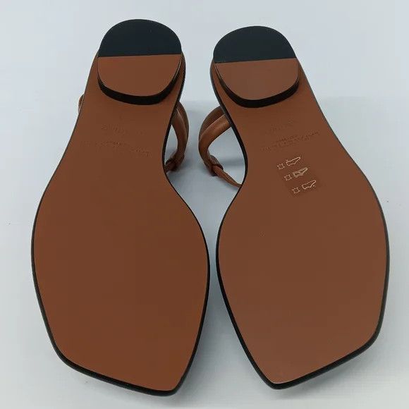 Lafayette 148 LAFAYETTE148 Copper Calfskin Leather City Sandals - US8.5 Size US 8.5 / IT 38.5 - 12 Thumbnail