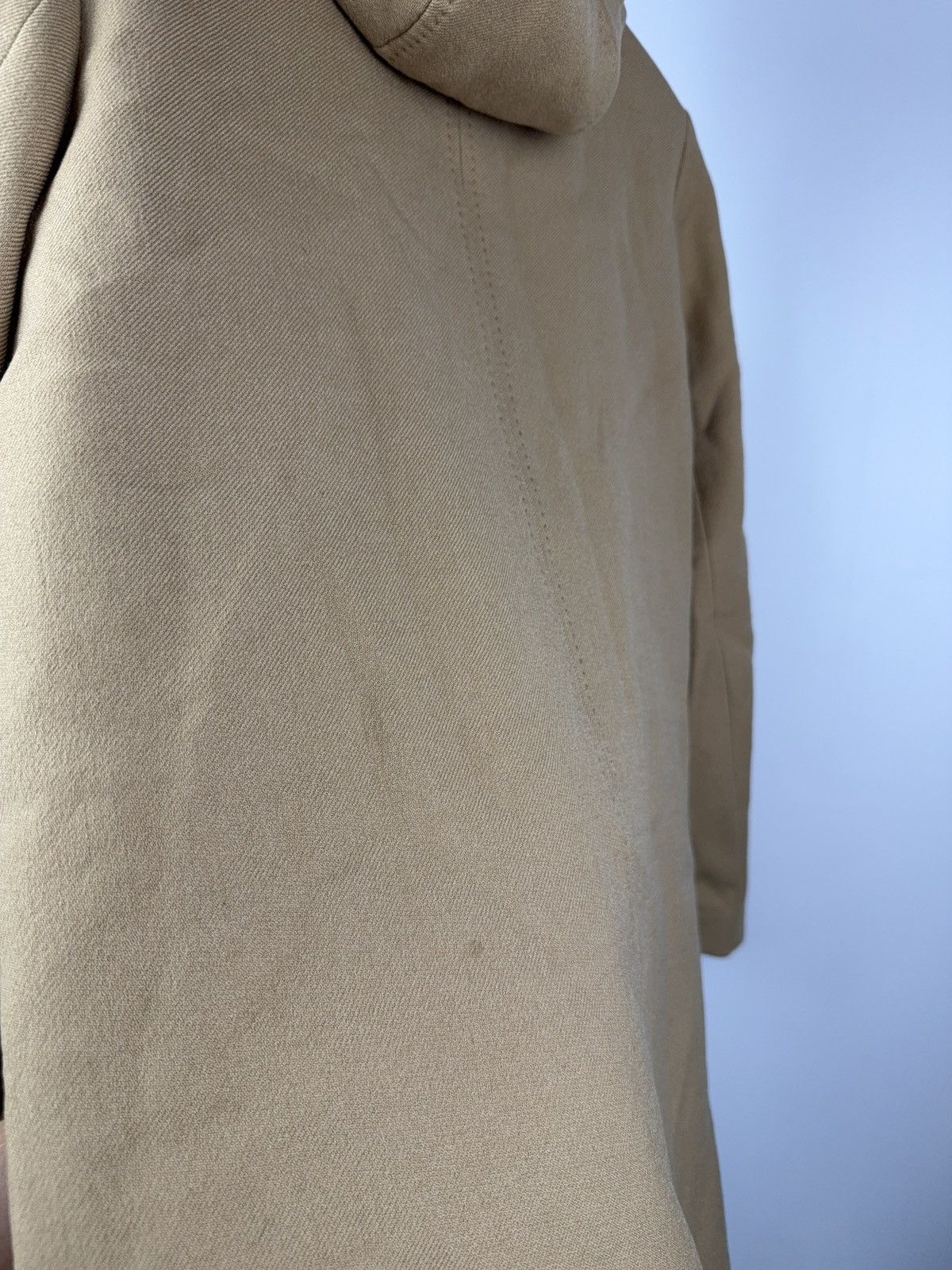Sandro Luxury Sandro Paris Wool Hooded Coat Beige Asym Zip 38 S-M Size S / US 4 / IT 40 - 10 Thumbnail