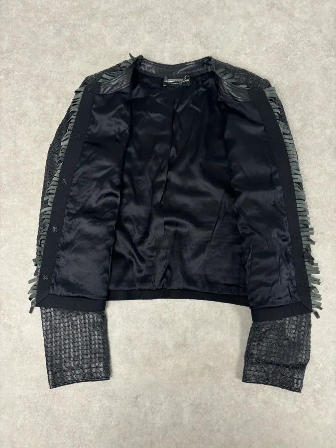 Dolce & Gabbana 2010s Dolce & Gabbana Black Leather Perfored Jacket Size M / US 6-8 / IT 42-44 - 7 Thumbnail