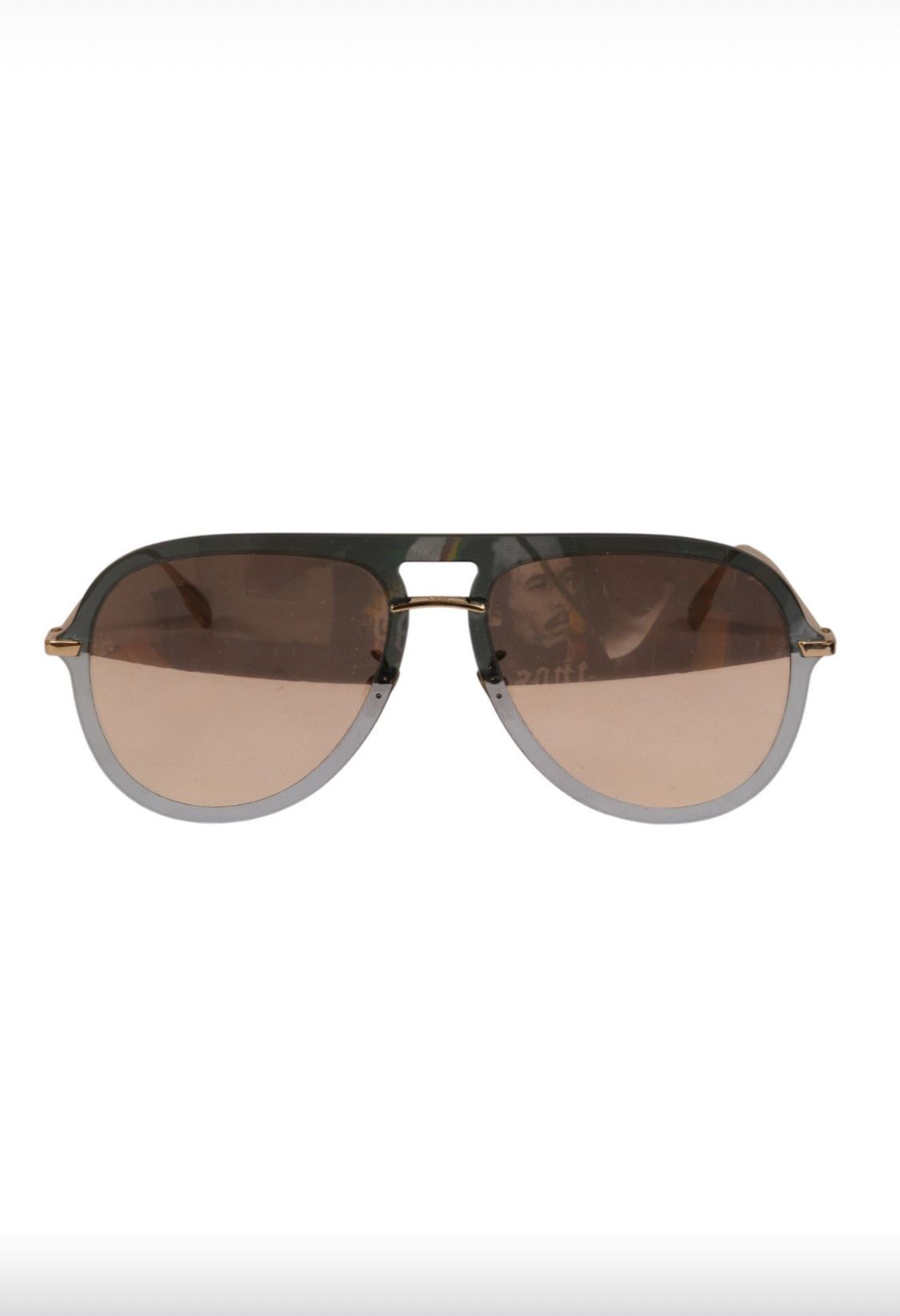 Dior Ultime 1 Aviator Sunglasses AVBSQ Blue Gold Size ONE SIZE - 1 Thumbnail