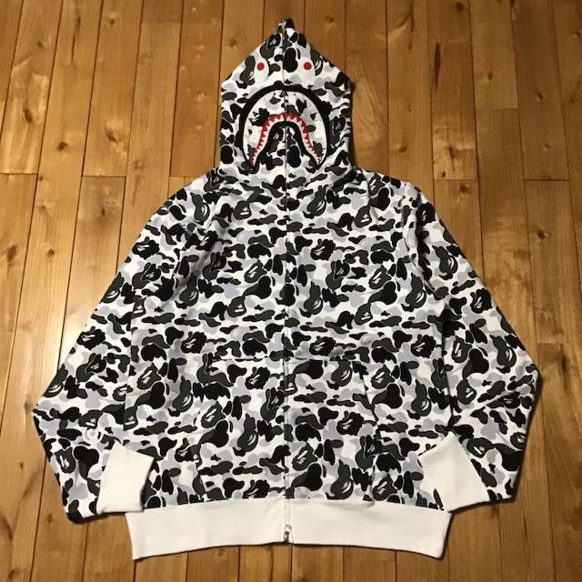 2024 🔥Kyoto Store Camo🔥 BAPE shark full zip hoodie APE