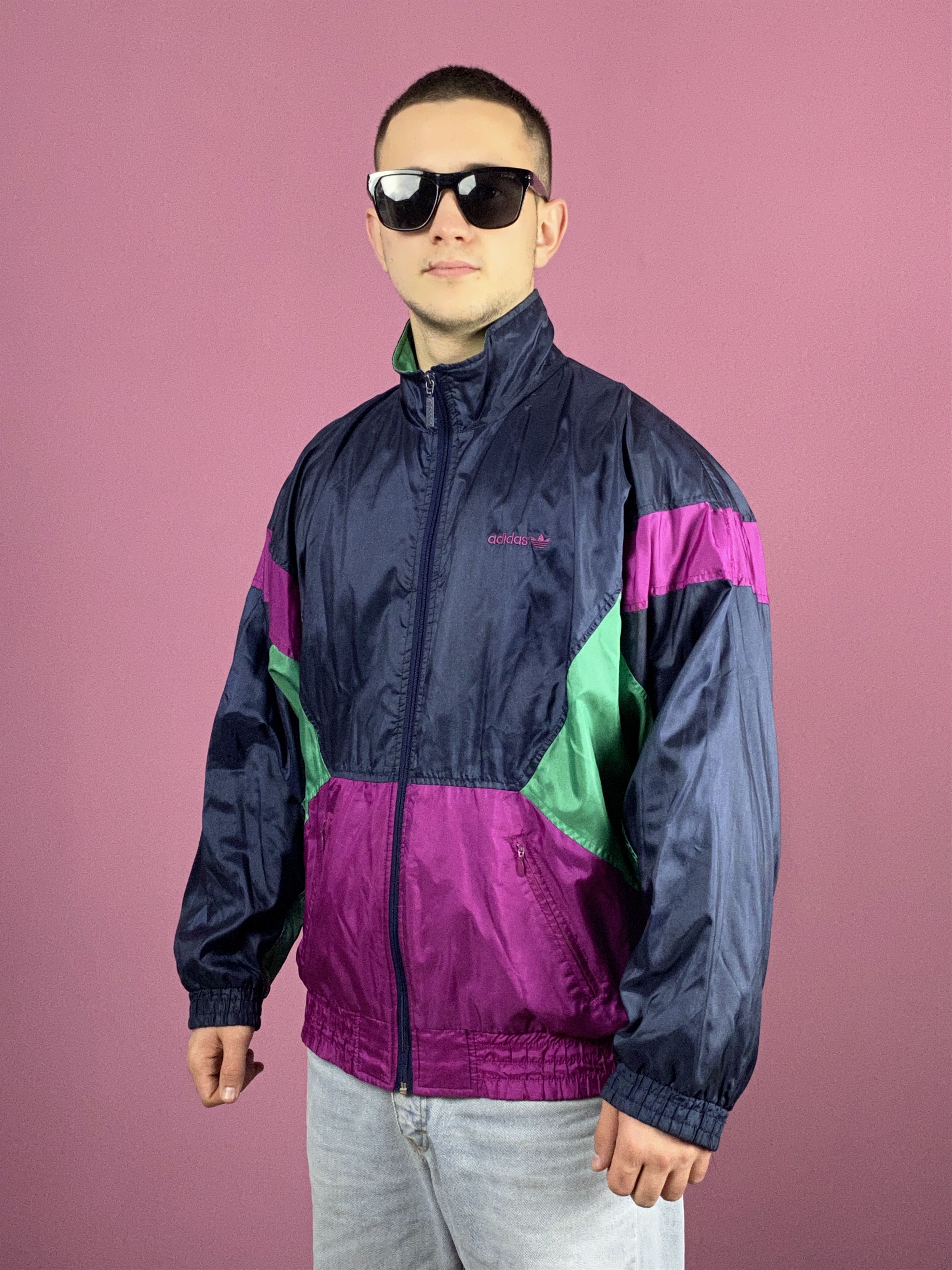 Adidas × Vintage 90s Adidas Originals Vintage Men's Windbreaker Jacket - M Size US M / EU 48-50 / 2 - 2 Thumbnail