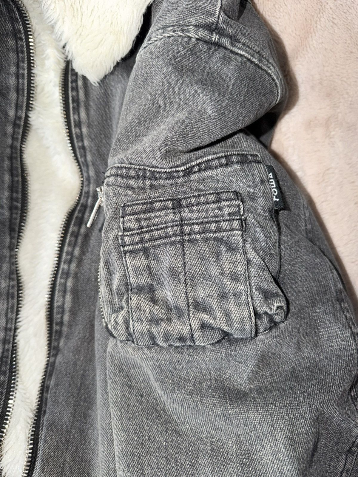Gosha Rubchinskiy Gosha Rubchinskiy Faux Shearling Denim Bomber Jacket Size US M / EU 48-50 / 2 - 3 Thumbnail