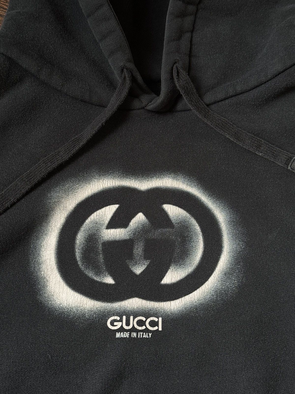 Gucci Gucci hoodie graffiti monogram logo Size US S / EU 44-46 / 1 - 8 Thumbnail