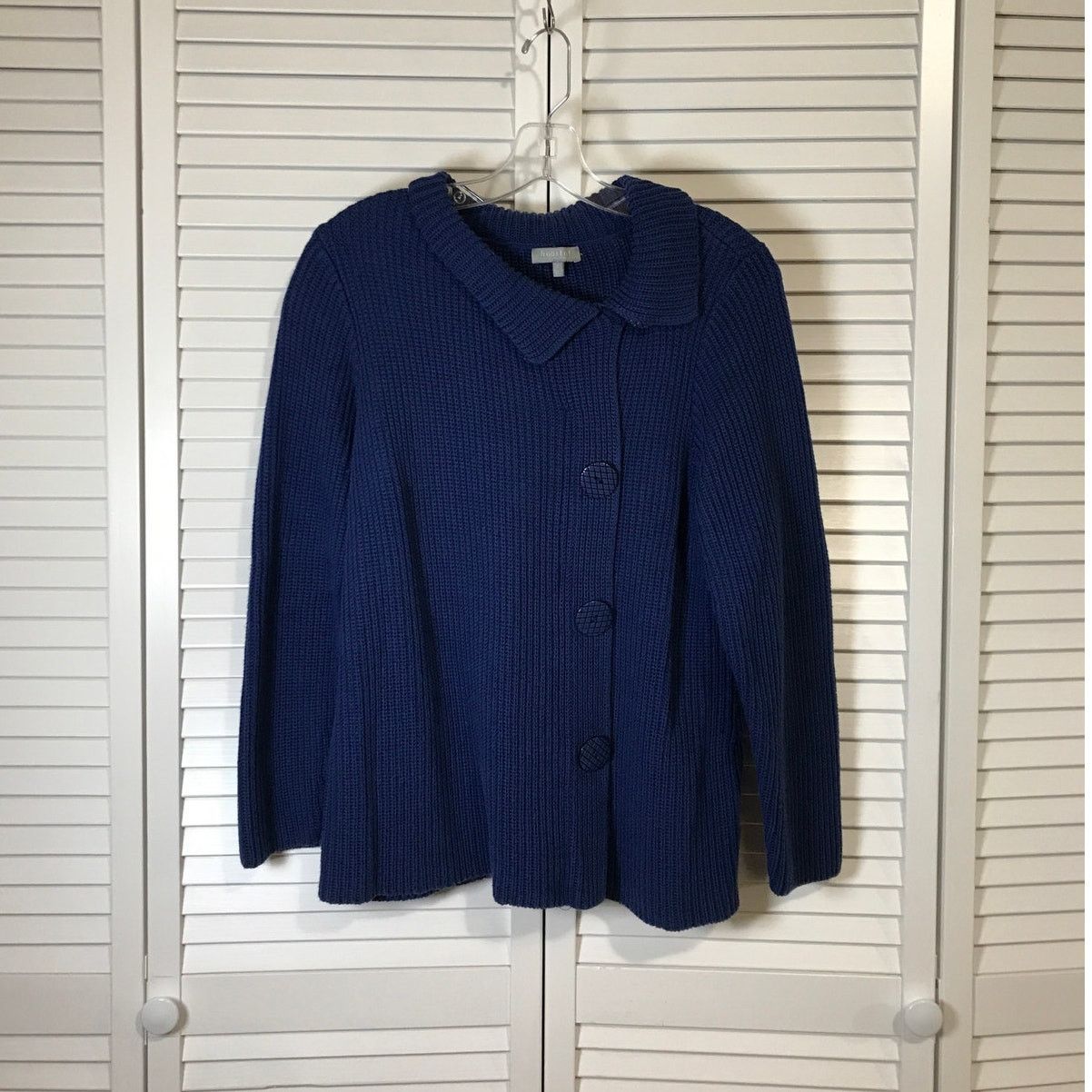 Habitat Habitat Blue High Neck Long Sleeve Pullover Sweater L Size L / US 10 / IT 46 - 1 Thumbnail