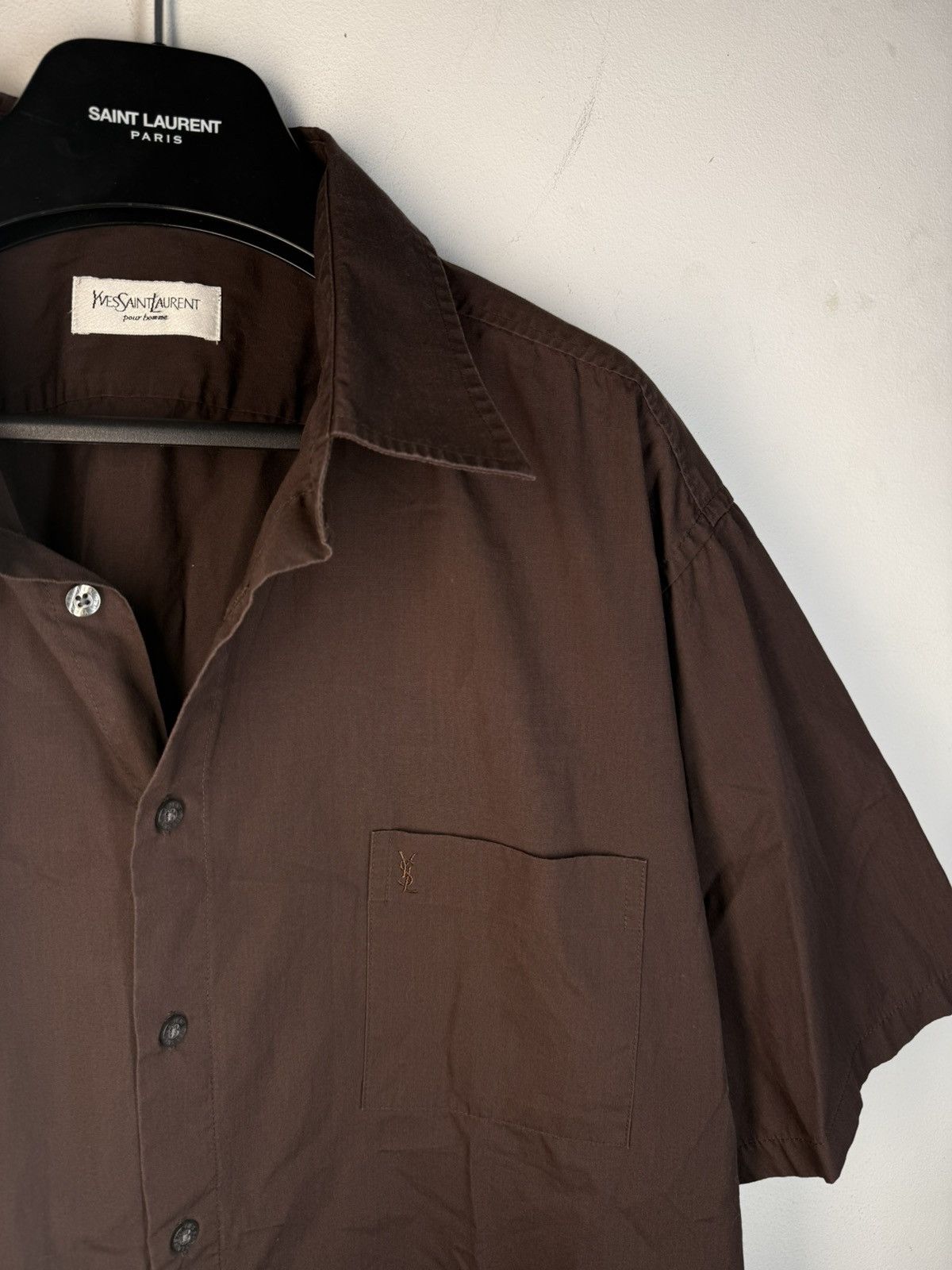 Yves Saint Laurent Brown YSL Shirt Summer Chocolate Size US XXL / EU 58 / 5 - 5 Thumbnail