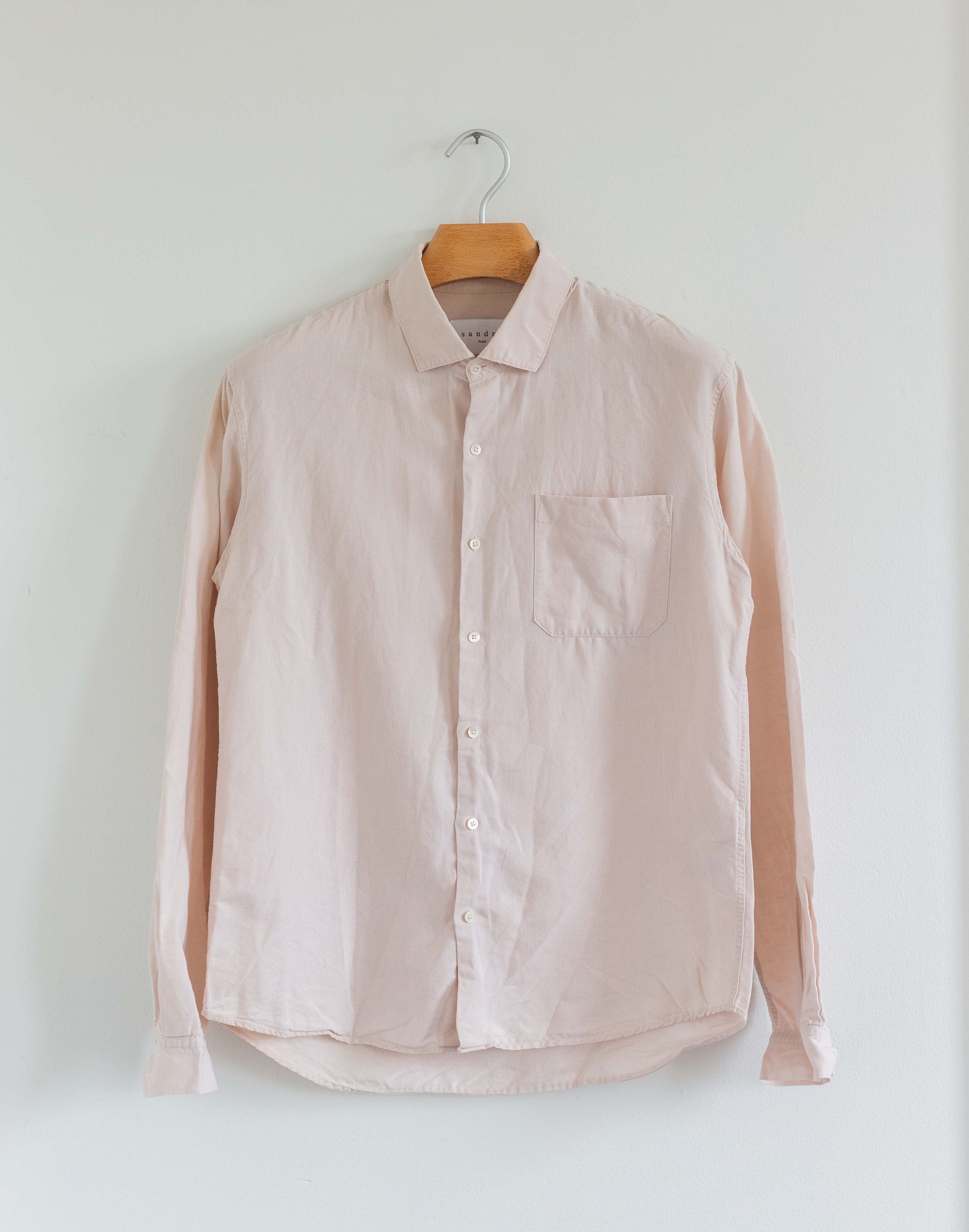 Sandro Sandro Paris Linen Cotton Blend Button-Up Shirt Size US L / EU 52-54 / 3 - 1 Thumbnail