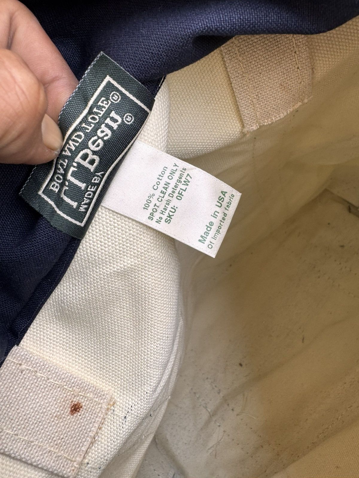 L.L. Bean × Vintage Vintage Duck Canvas L.L Bean Stripe made Usa Size ONE SIZE - 12 Thumbnail