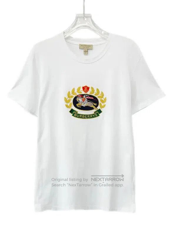 Burberry White Cotton Women's T-Shirt.