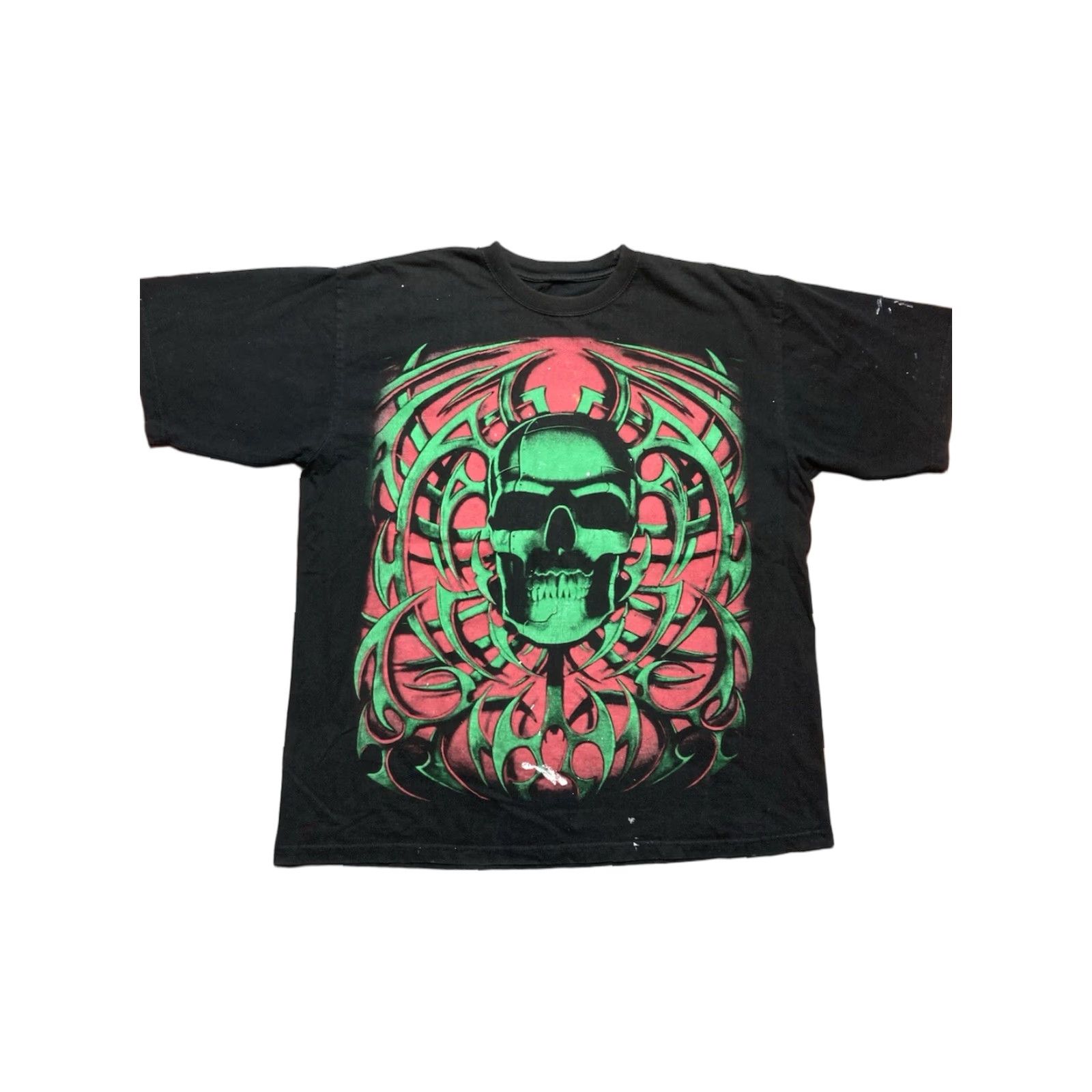 Doublet VINTAGE 90s Tribal T-Shirt Skull Tribal Grunge Black Double-Sided 2XL Men Size US XXL / EU 58 / 5 - 1 Thumbnail