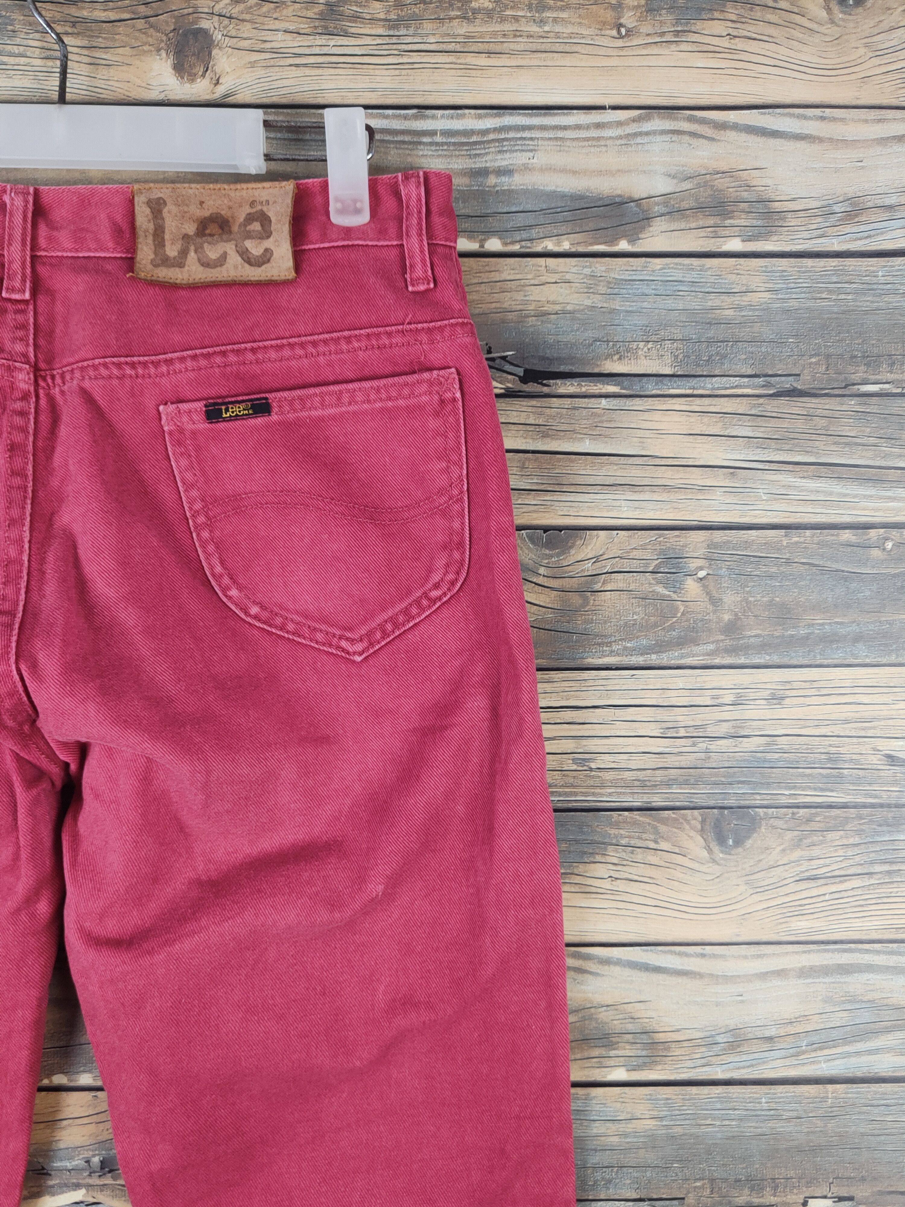 Vintage DL Lee Button Fly Red Distressed Ripped Jeans #2623 Size US 30 / EU 46 - 11 Thumbnail