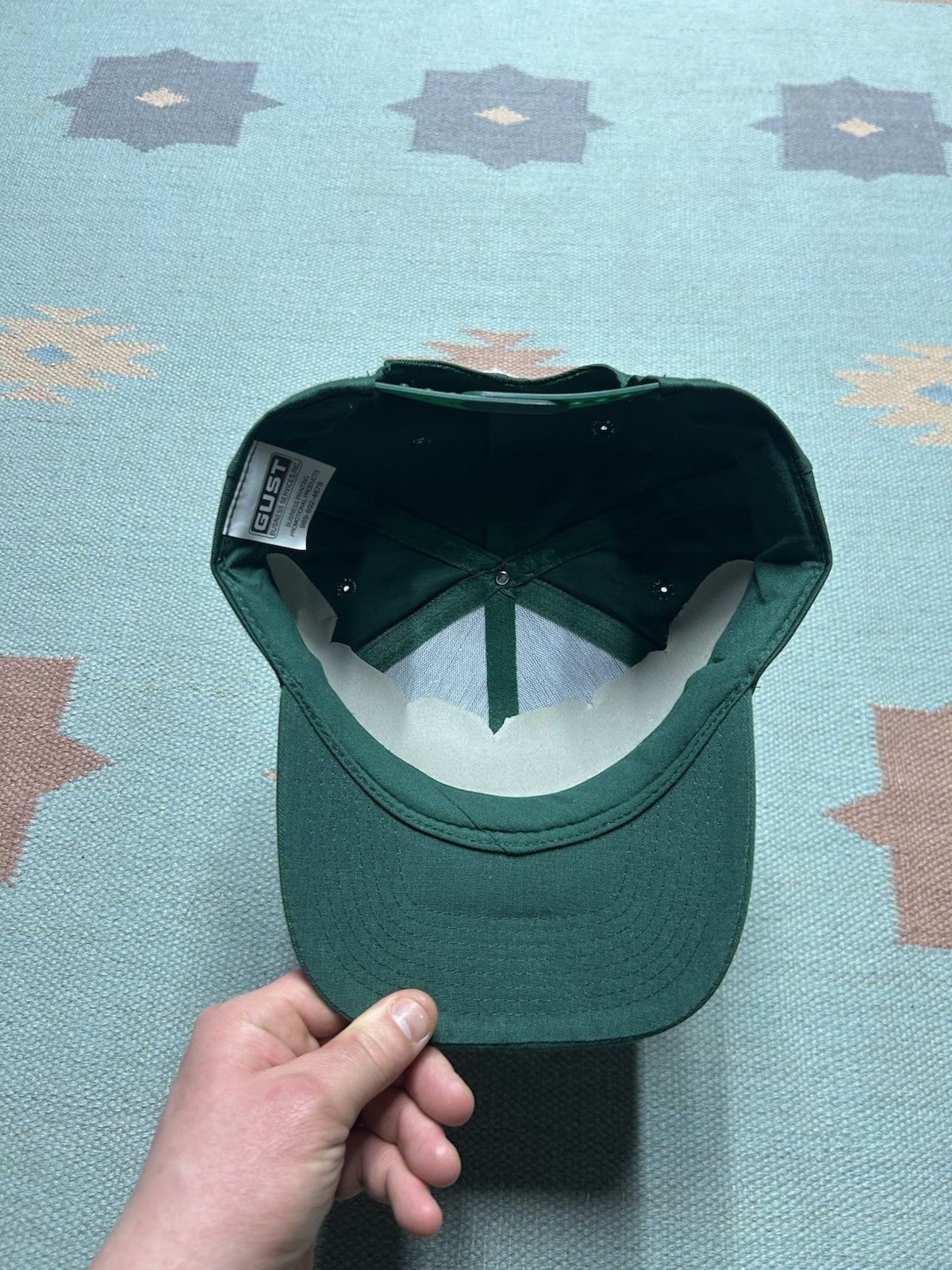 Vintage Vintage SnapBack hat Star corn logo farm feed forest green Size ONE SIZE - 5 Thumbnail