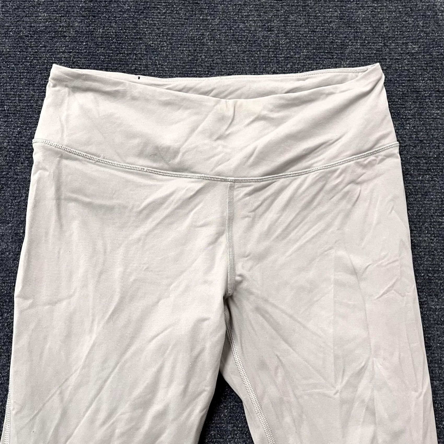 Vintage VINTAGE Victoria Sport Knockout Leggings Womens L Gray Ankle Side Bows Yoga Gym Size 36" / US 14 / IT 50 - 3 Thumbnail