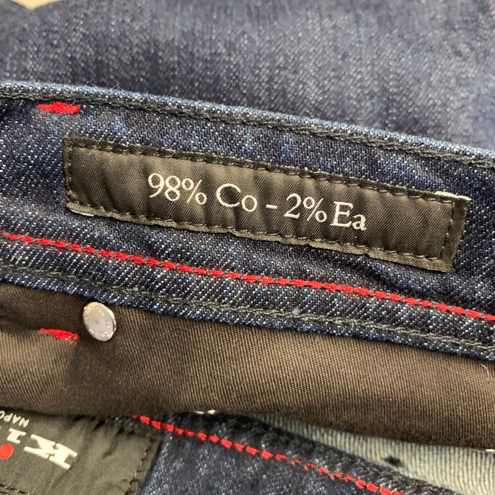 Kiton KITON Size 36 Navy Contrast Stitch Denim Straight Jeans Size US 36 / EU 52 - 7 Thumbnail