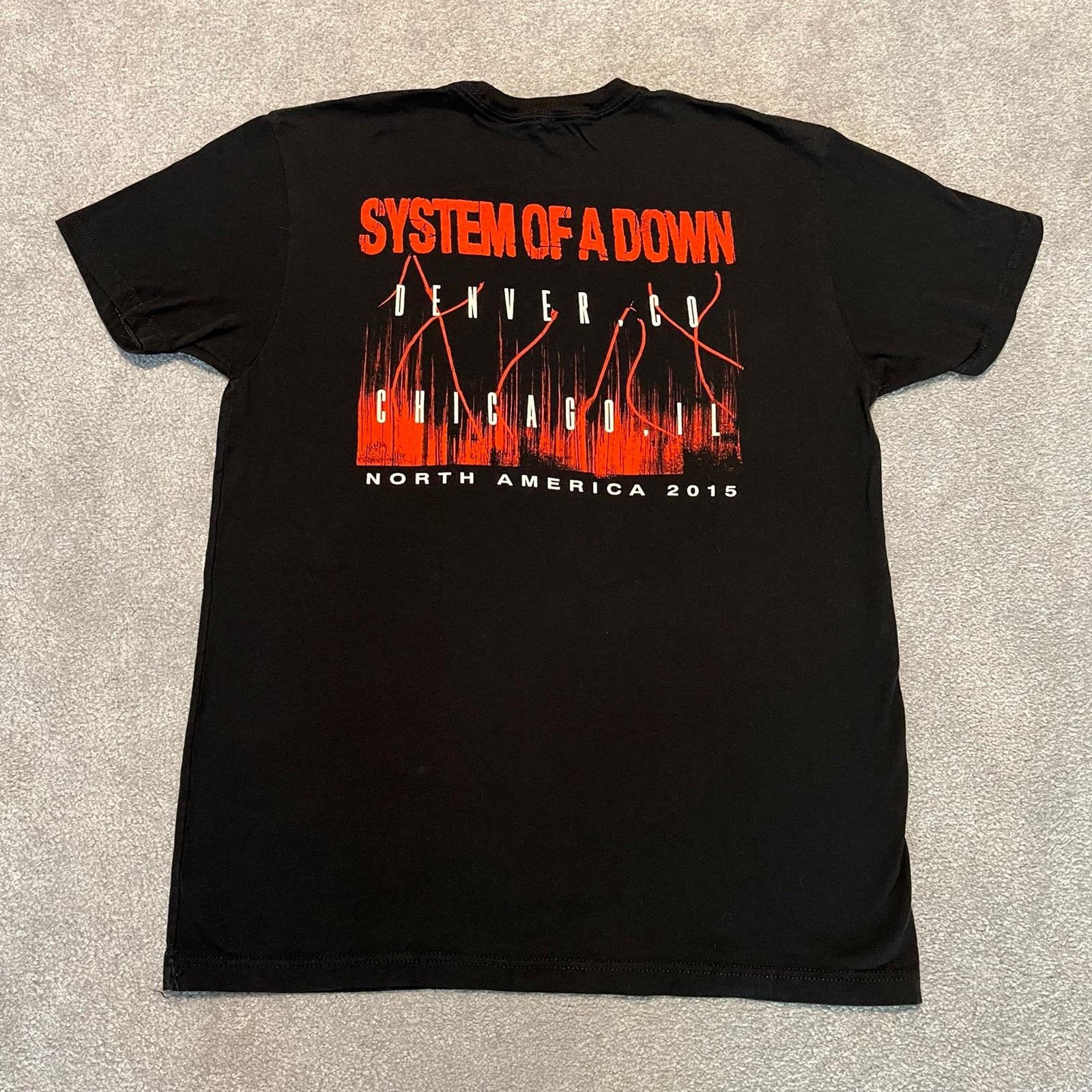 Band Tees × Vintage Vintage 2015 System of a Down North American Tour Eagle Tee Size US L / EU 52-54 / 3 - 2 Thumbnail