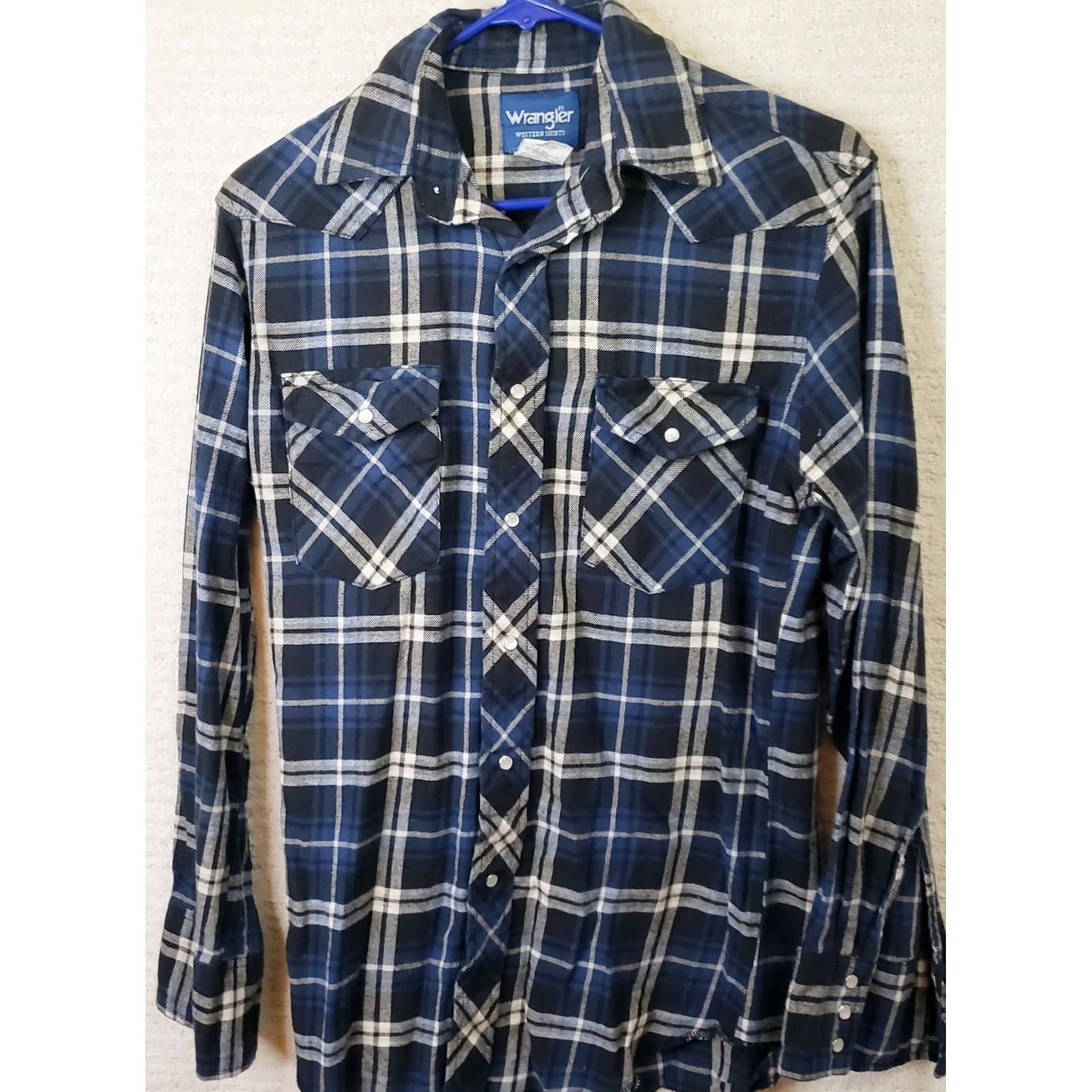 Wrangler Wrangler Shirt Mens L Black Plaid Flannel Long Sleeve Pearl Snap Western Shirt Mens L Black Plaid Flannel Long Sleeve Pearl Snap Western Size US L / EU 52-54 / 3 - 2 Thumbnail
