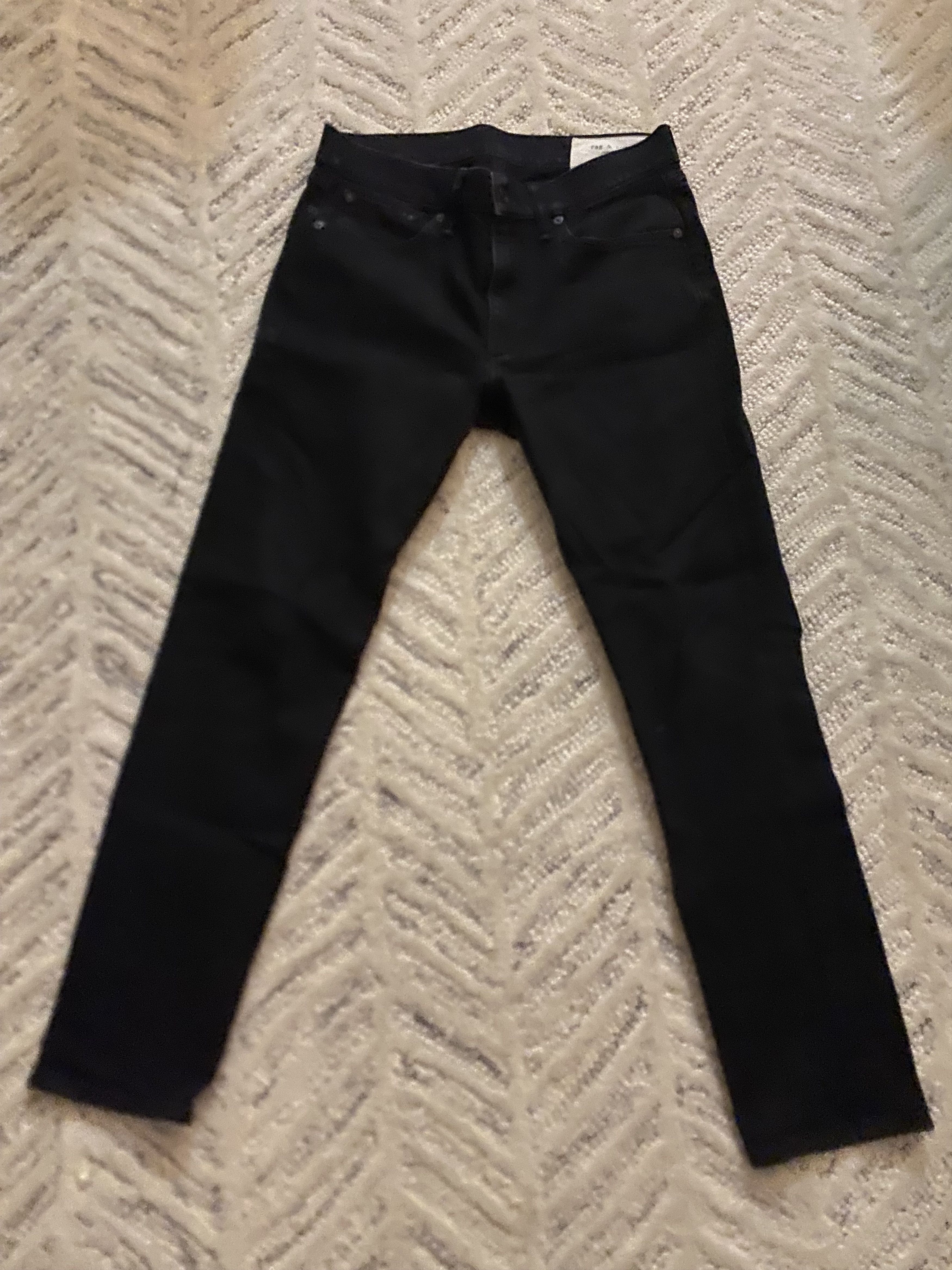 Rag & Bone Rag and Bone Slim Black Jeans Size US 29 - 1 Thumbnail