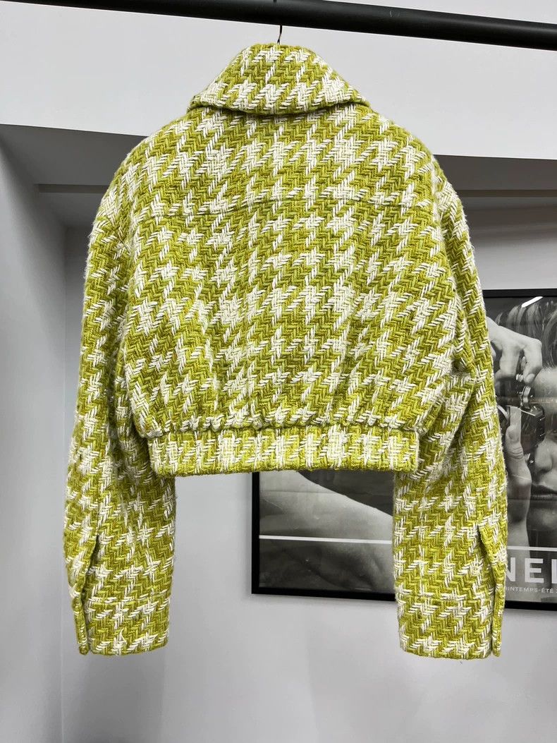 Chanel Chanel Green plaid lapel coat Size XS / US 0-2 / IT 36-38 - 3 Thumbnail