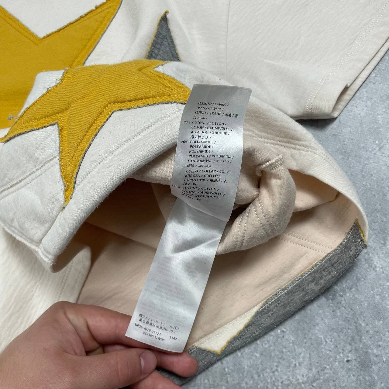 Designer × Stella McCartney Stella McCartney Star Patches Jersey T Shirt Women’s Beige Size XS / US 0-2 / IT 36-38 - 7 Thumbnail