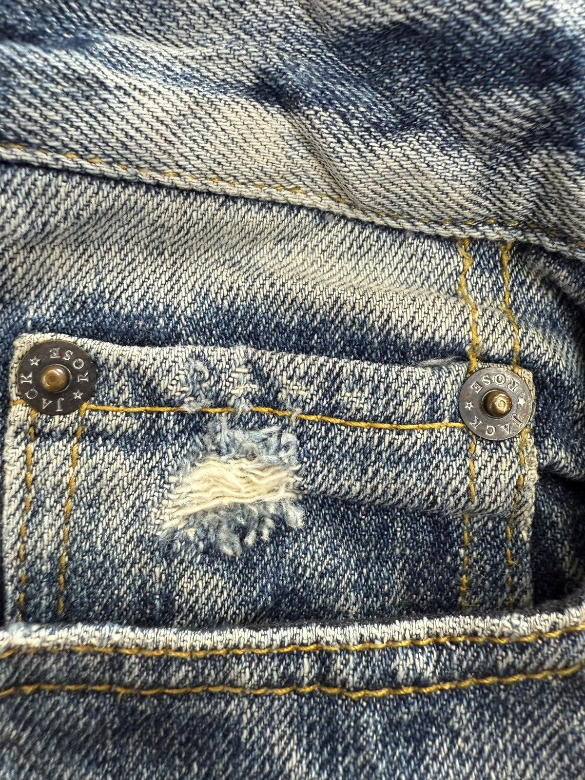 JACKROSE Vintage Jackrose Distressed Light Wash Flare Jeans Size US 29 - 7 Thumbnail