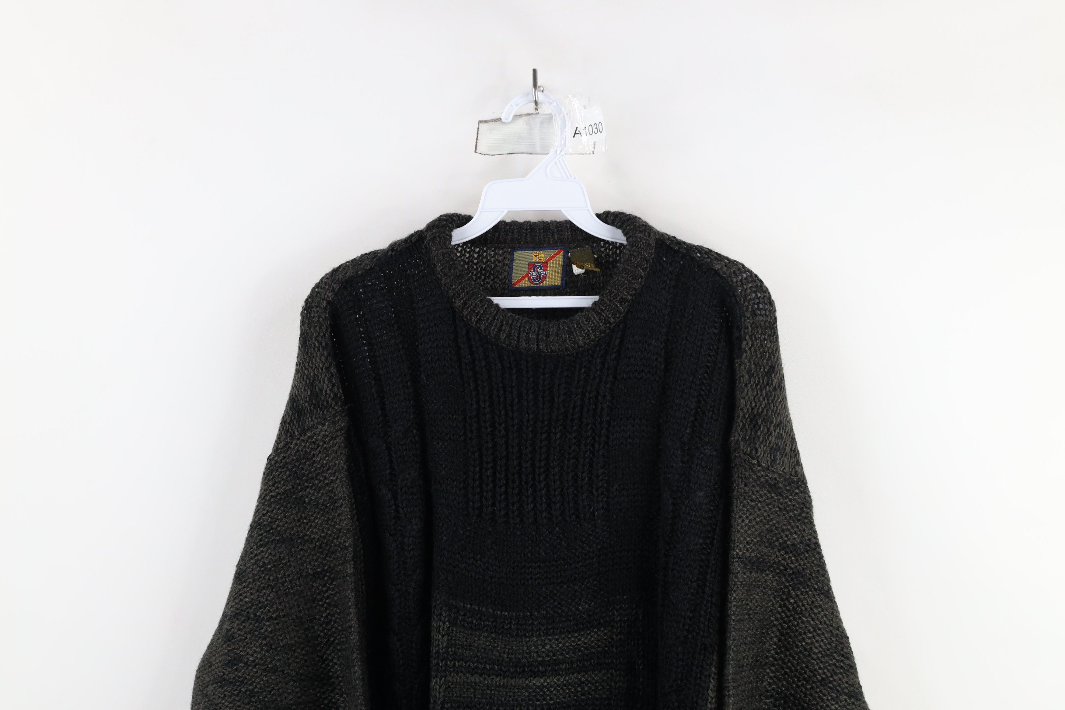 Vintage Vintage 80s Streetwear Chunky Cable Knit Crewneck Sweater Size US XL / EU 56 / 4 - 2 Thumbnail
