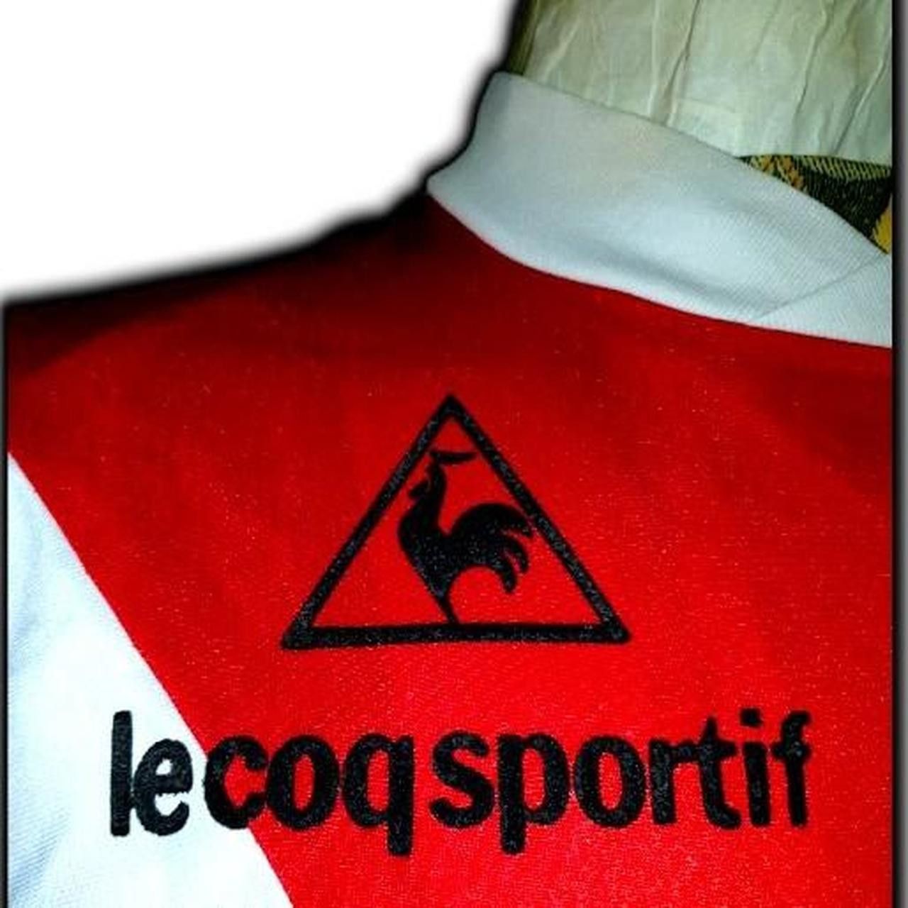 Le Coq Sportif As Monaco France 1980 1981 1982 Home Shirt Jersey Size US M / EU 48-50 / 2 - 3 Thumbnail