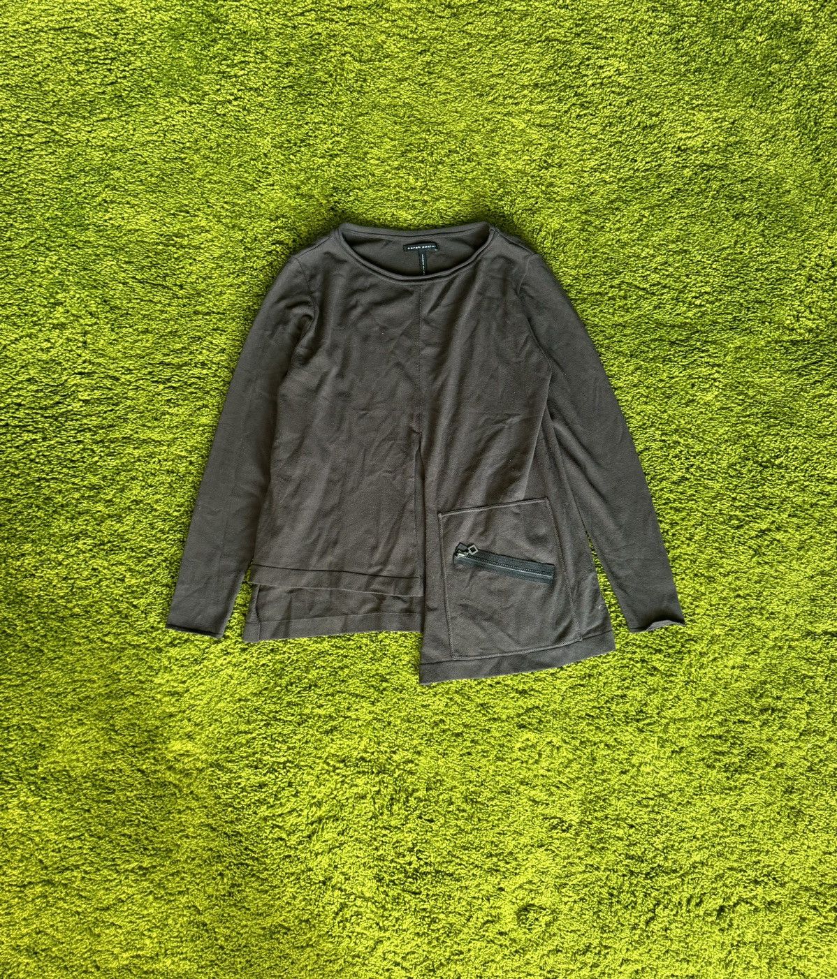 Designer × Sarah Pacini Sarah Pacini avant garde assymetric longsleeve blouse Size M / US 6-8 / IT 42-44 - 1 Thumbnail