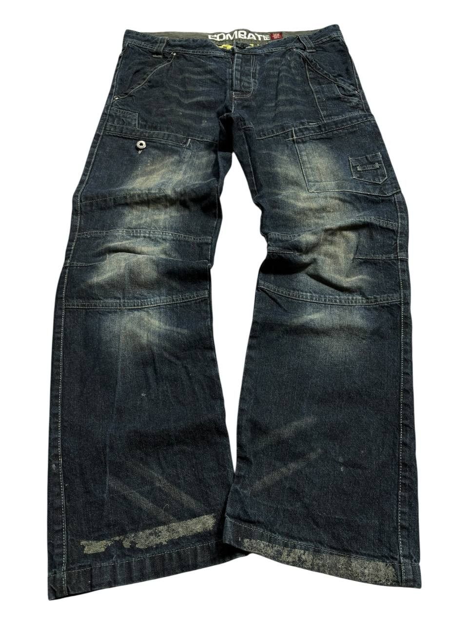 Hysteric Glamour VTG Combate Rick OWENS Type! Y2K Japan Denim Jeans Size US 34 / EU 50 - 1 Thumbnail