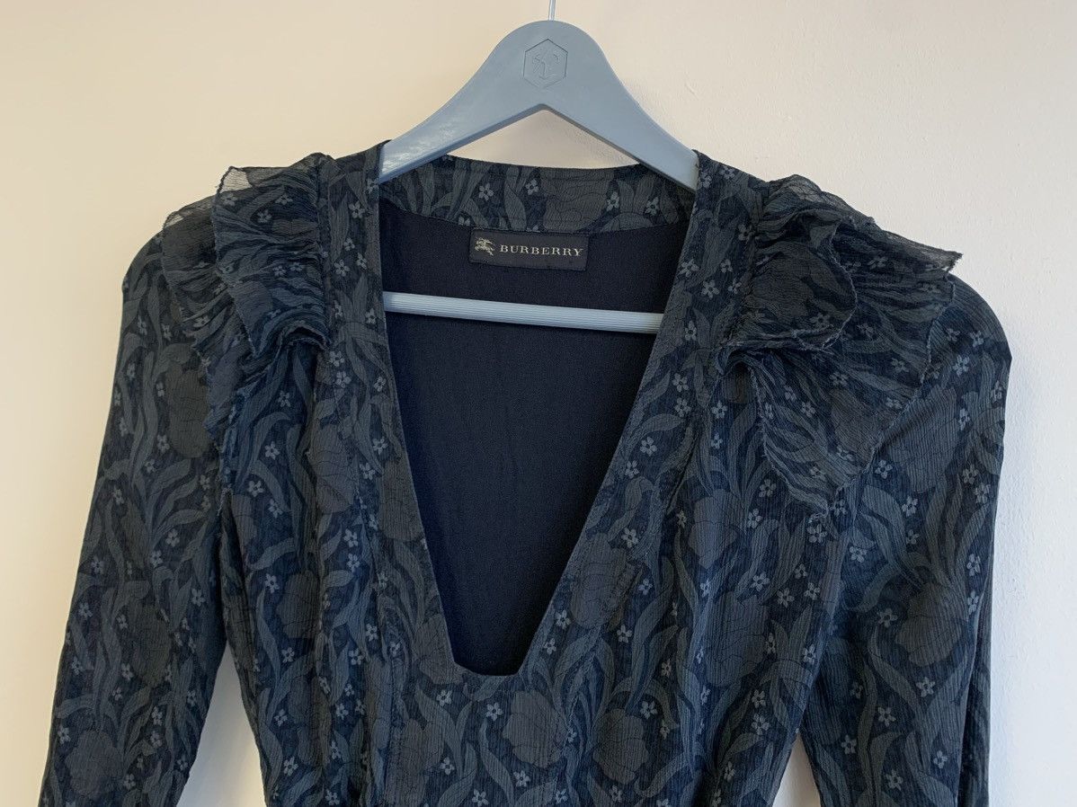 Burberry Burberry Floral Silk Women Dress Size XS / US 0-2 / IT 36-38 - 2 Thumbnail