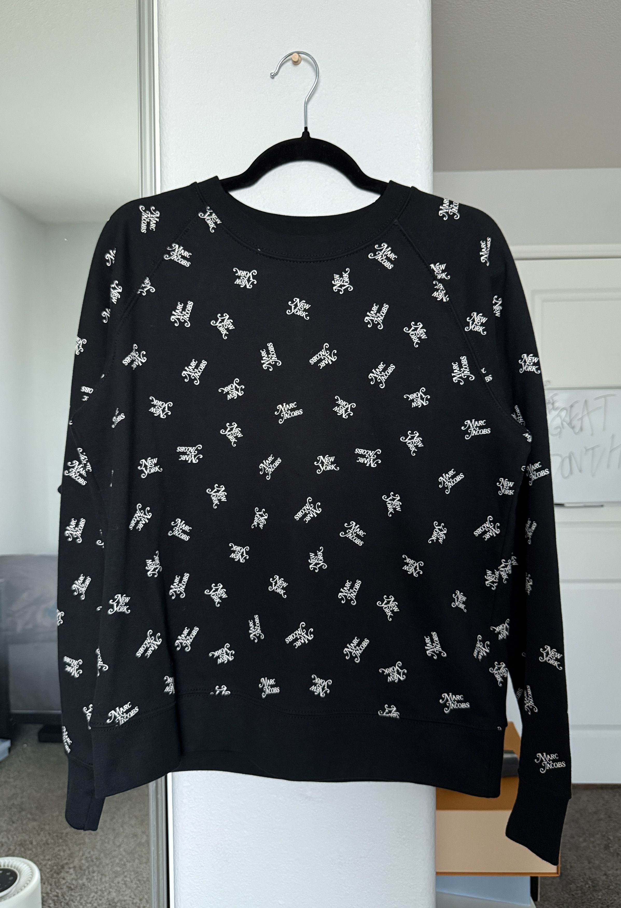 Marc Jacobs THE LOGO SWEATSHIRT BLACK SZ SMALL Size S / US 4 / IT 40 - 2 Thumbnail