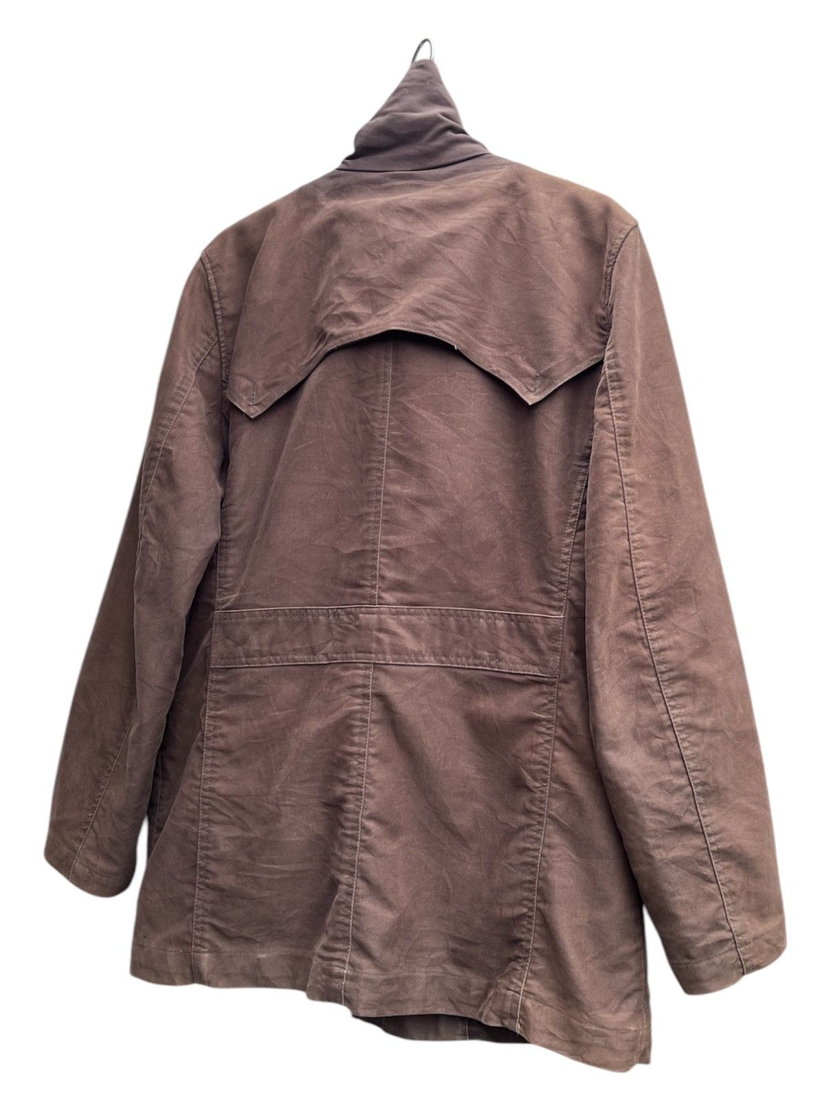 14th Addiction × Japanese Brand × Yasuyuki Ishii Atelier Sab Co Ltd Moleskin Buckle Neck Barbour-style Jacket Size US M / EU 48-50 / 2 - 8 Thumbnail
