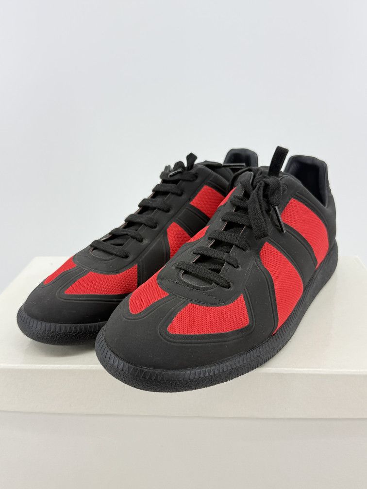 Maison Margiela GAT Low Black Red Size US 11 / EU 44 - 3 Thumbnail