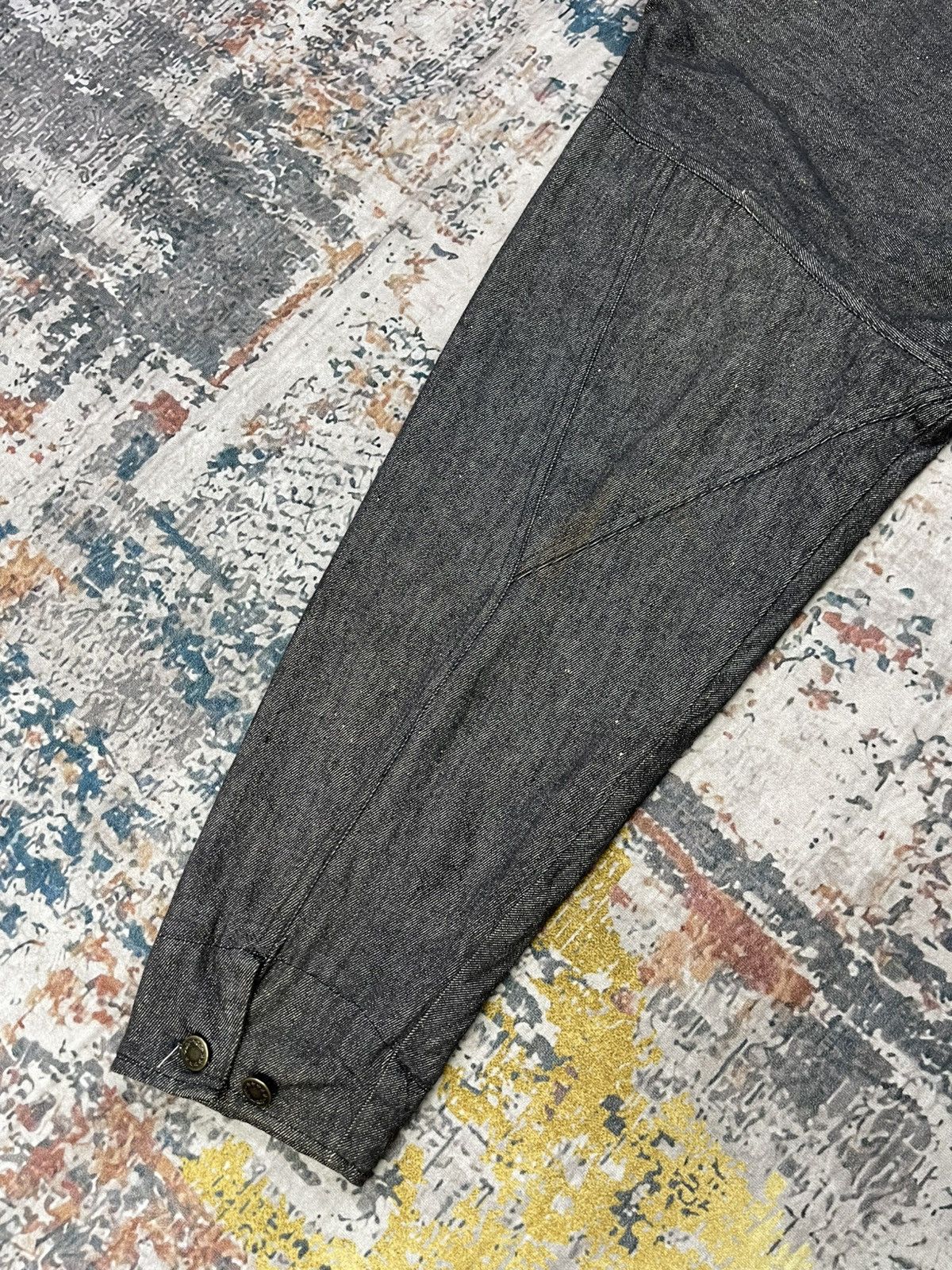 Japanese Brand Vtg Outline Chambray Flannel Lining Chore Jackets Size US M / EU 48-50 / 2 - 6 Thumbnail