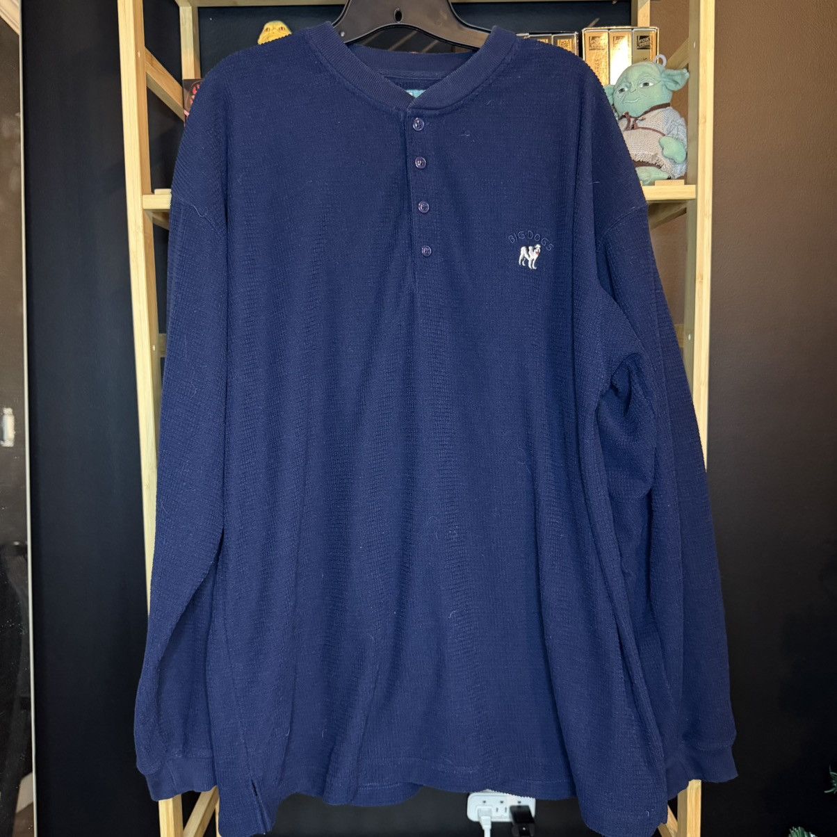 Big Dogs Vintage Big Dogs Henley Thermal Long Sleeve Shirt size XL Size US XL / EU 56 / 4 - 1 Thumbnail