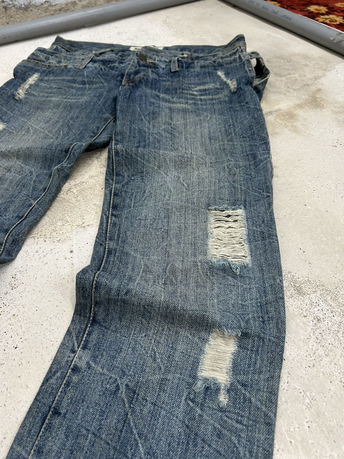 GOSTAR DE FUGA Vintage Funky Fruit Double Waist Distressed Embroidery Size US 32 / EU 48 - 16 Thumbnail