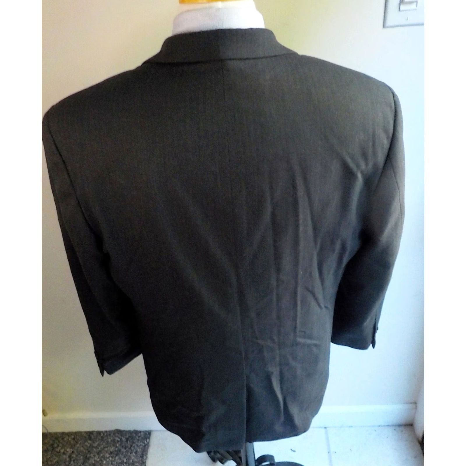 Brooks Brothers VINTAGE Brooks Brothers 2 Piece Suit Blue Gray Herringbone Wool Stretch 346 SZ 42R W36 Mens Size ONE SIZE - 5 Thumbnail