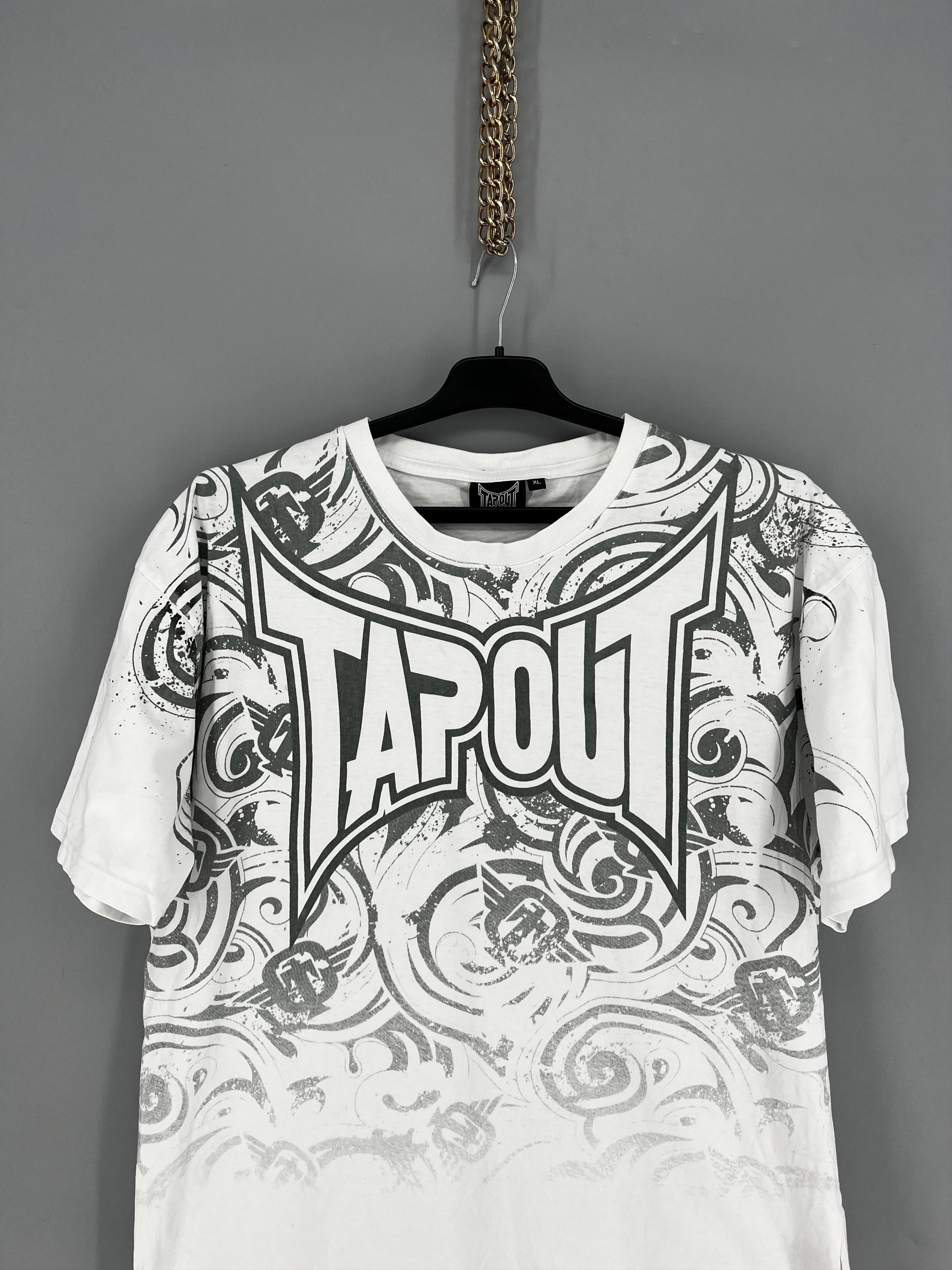 Affliction Vintage Y2K Tapout T shirt Wrestling Tribal Spellout Logo Size US XL / EU 56 / 4 - 6 Thumbnail