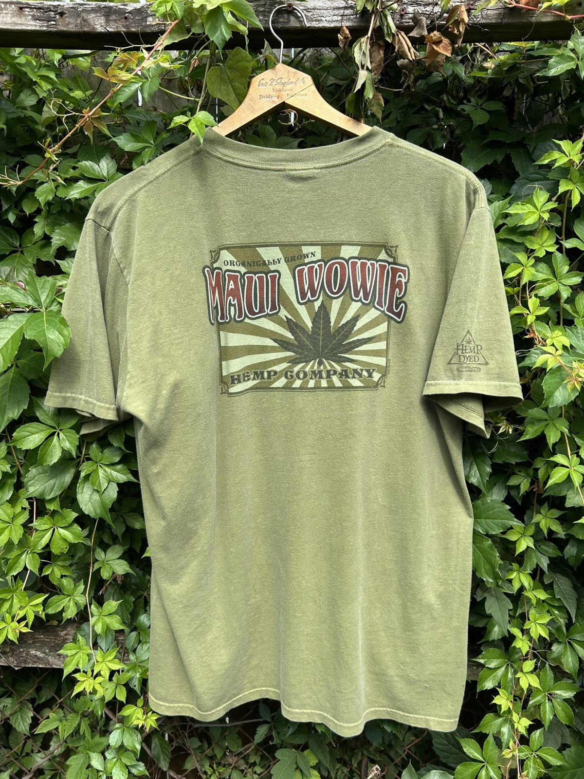 Other 90’s Maui Wowie Hemp Dyed Soft Green Tee Size US L / EU 52-54 / 3 - 2 Thumbnail