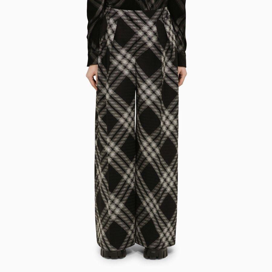 image of Burberry O1D2Blof0224 Trouser In Black, Women's (Size 26)