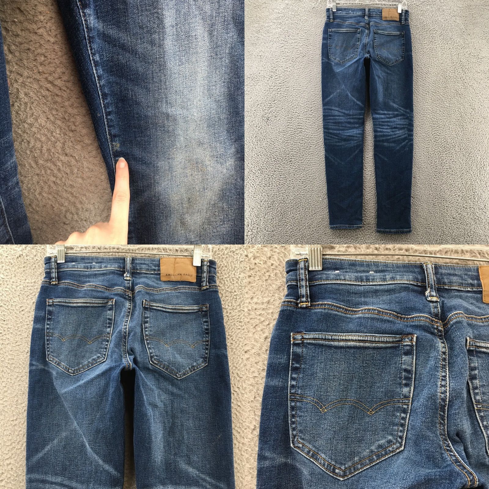 American Eagle Outfitters American Eagle Outfitters Airflex Athletic Skinny Jeans Mens 28x30 Blue Jeans Size US 28 / EU 44 - 9 Thumbnail