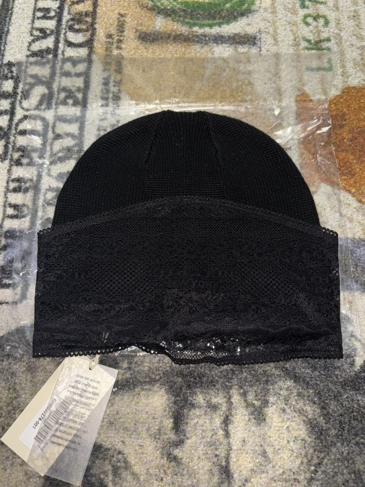 Kith Lisa for Kith Cuffless Beanie with Lace Veil Size ONE SIZE - 3 Thumbnail