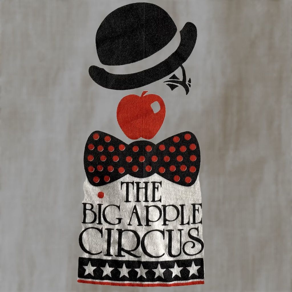 Apple VINTAGE Big Apple Circus Shirt Mens M White Graphic Tee Made USA 80s Size US M / EU 48-50 / 2 - 1 Thumbnail
