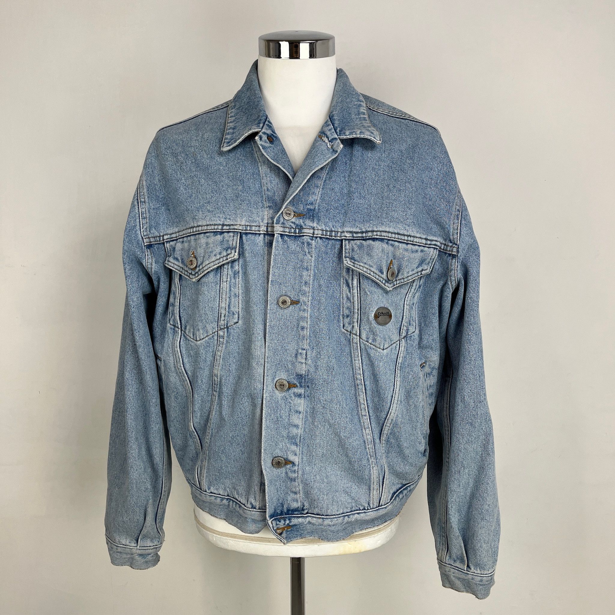 Schott Giacca SCHOTT Denim '90s – XXL Size US XXL / EU 58 / 5 - 1 Thumbnail
