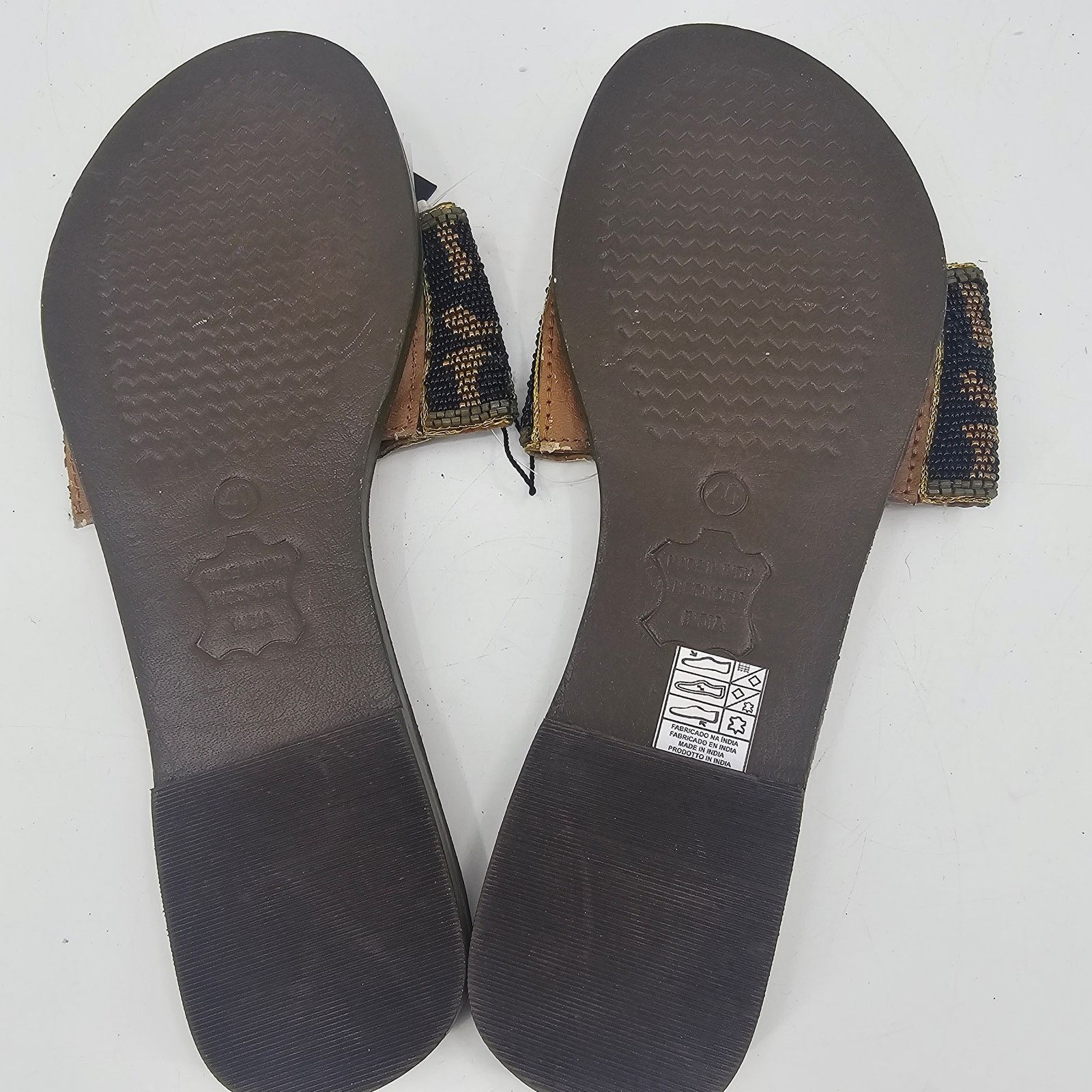 Other America & Beyond Beaded Leopard Animal Print Sandal 40 9.5 Size US 9.5 / IT 39.5 - 3 Thumbnail