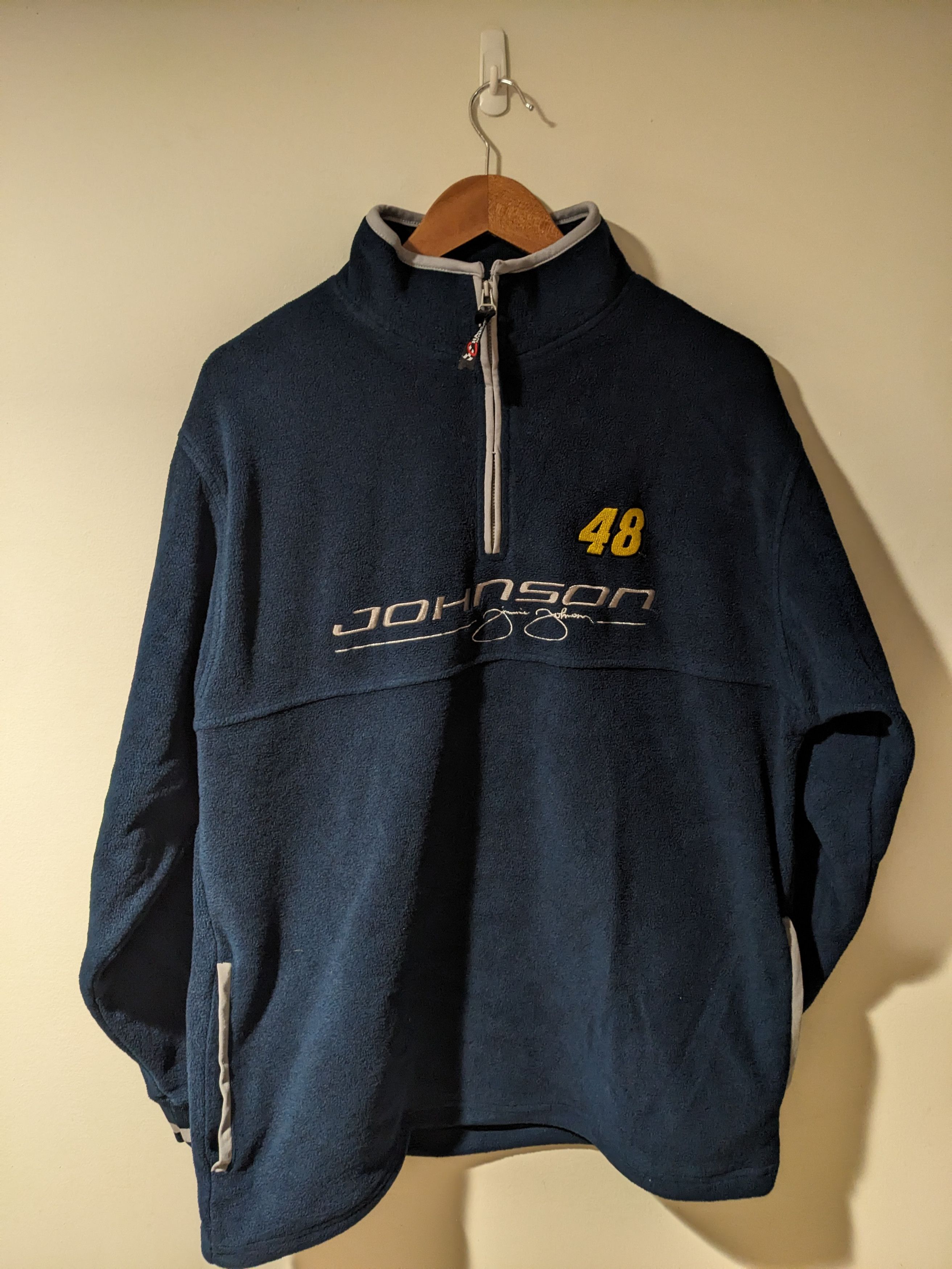 Chase Authentics × NASCAR × Vintage Jimmy Johnson Nascar Chase Authentic Medium Fleece Sweater Size US M / EU 48-50 / 2 - 1 Thumbnail