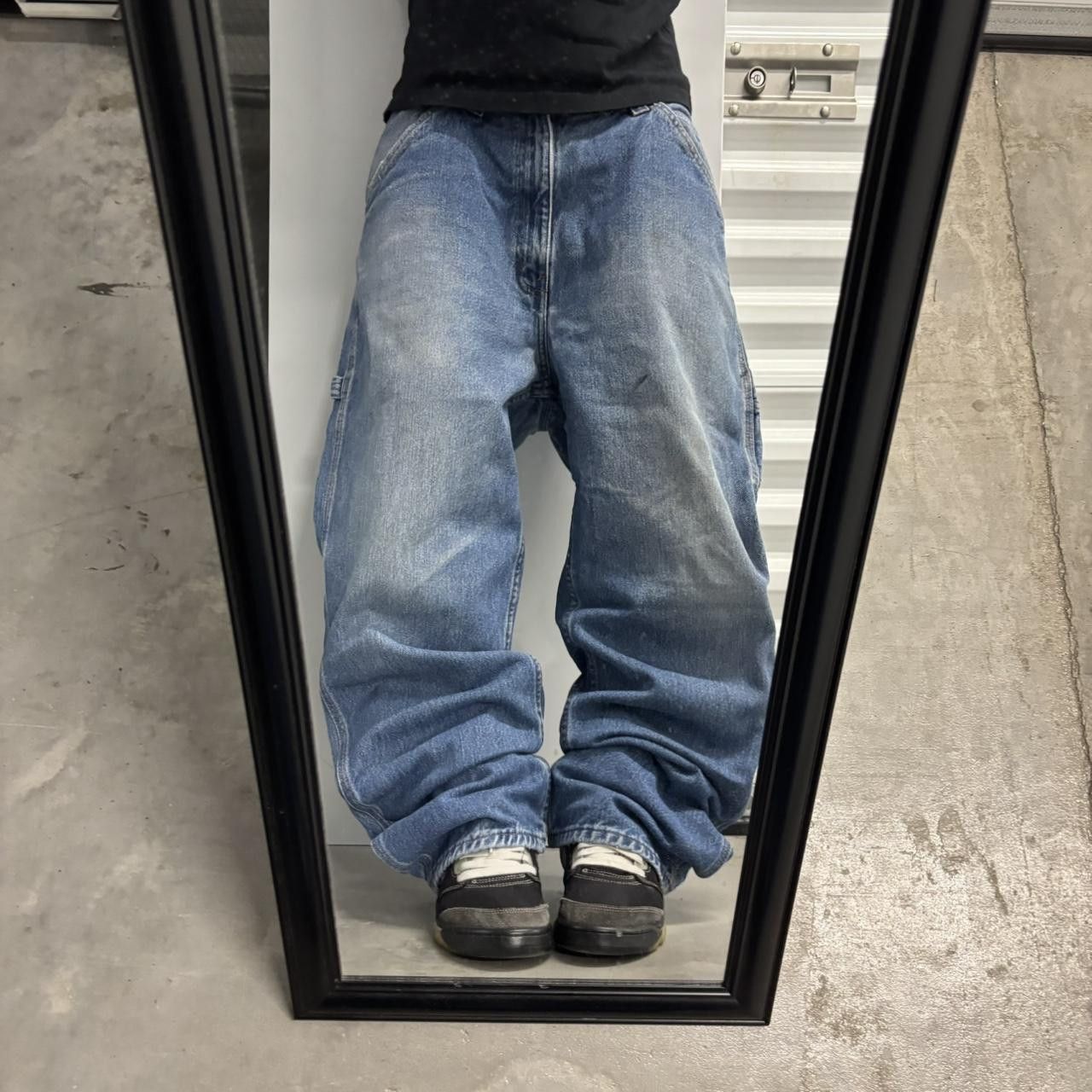 Vintage Crazy Vintage Y2K/2000s Baggy Faded Light Wash Carpenter Denim Jeans! 38x30 Size US 38 / EU 54 - 1 Thumbnail