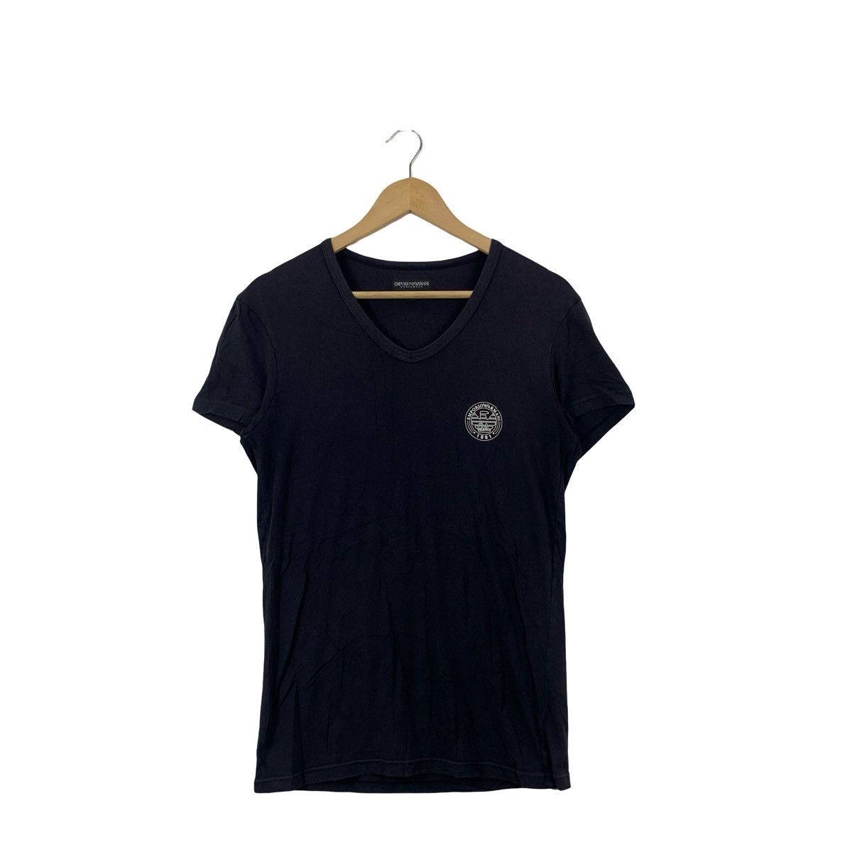 Emporio Armani Emporio Armani V-Neck T-Shirt Small Chest Logo Minimal Size US S / EU 44-46 / 1 - 3 Thumbnail