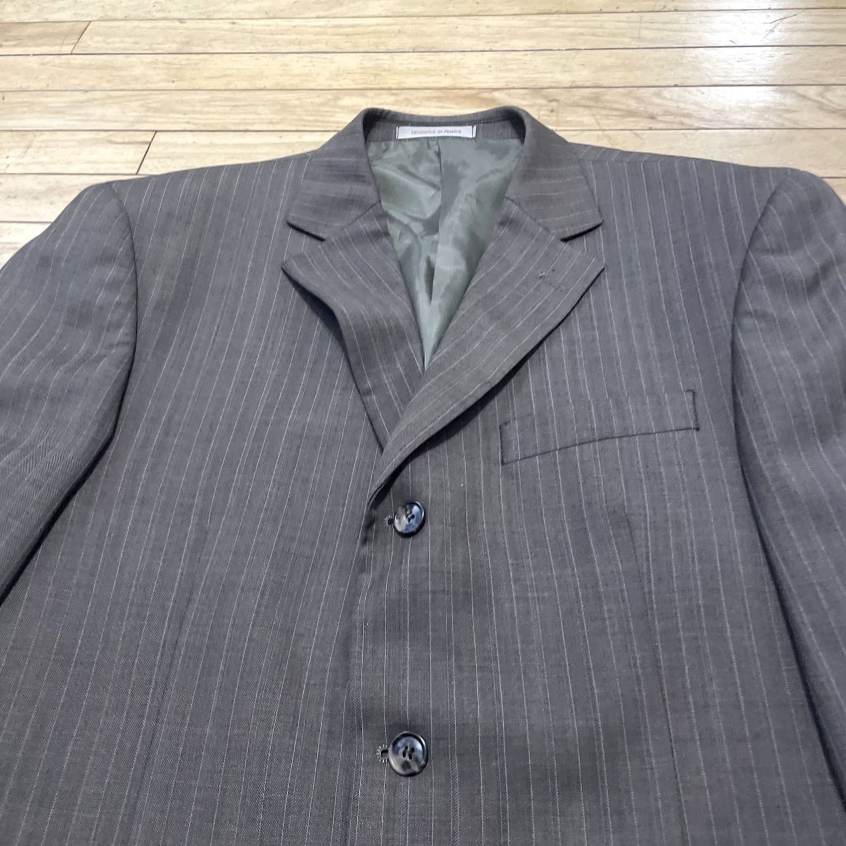Valentino Franco Valentino vtg Brown Sport Coat Men 42 R Wool Stripe Retro 1970s EUC - Valentino Sport coat, Men, 42, Brown, Wool Stripe, 1970s, EUC Size US XS / EU 42 / 0 - 4 Thumbnail