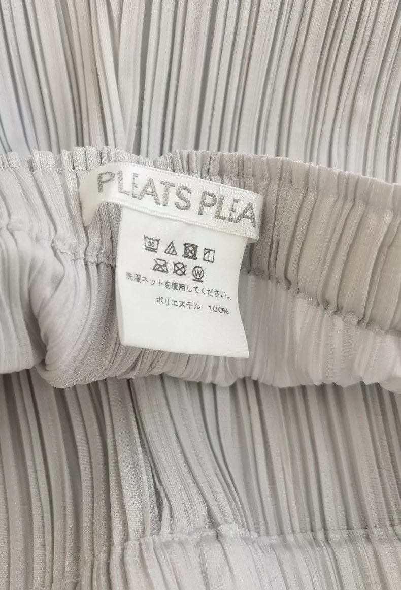 Issey Miyake Issey Miyake size:1 Light grey pleated pants Size 28" / US 6 / IT 42 - 2 Thumbnail