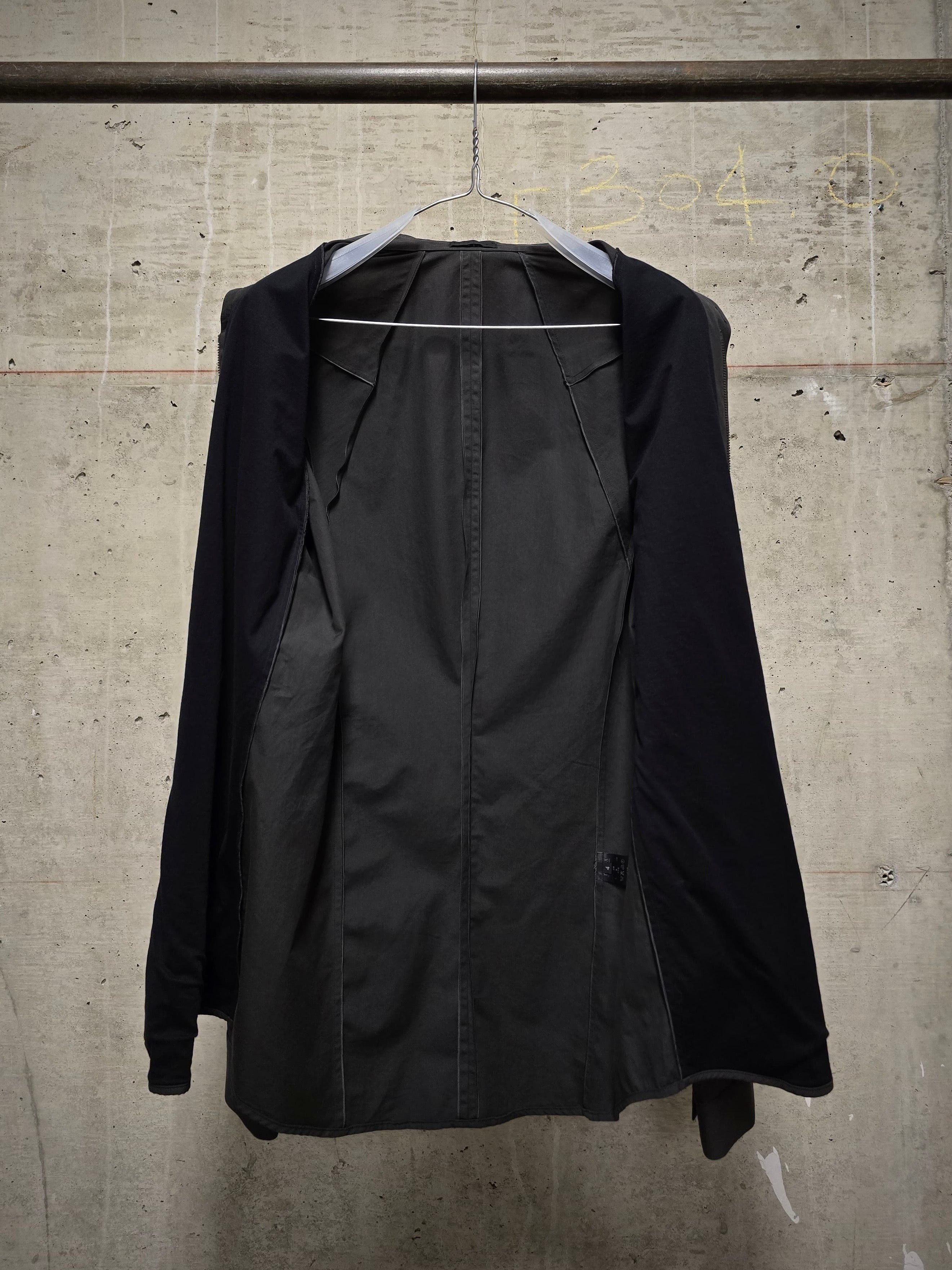 Devoa DEVOA Charcoal Grey Oxford Zip Shirt Size US L / EU 52-54 / 3 - 5 Thumbnail